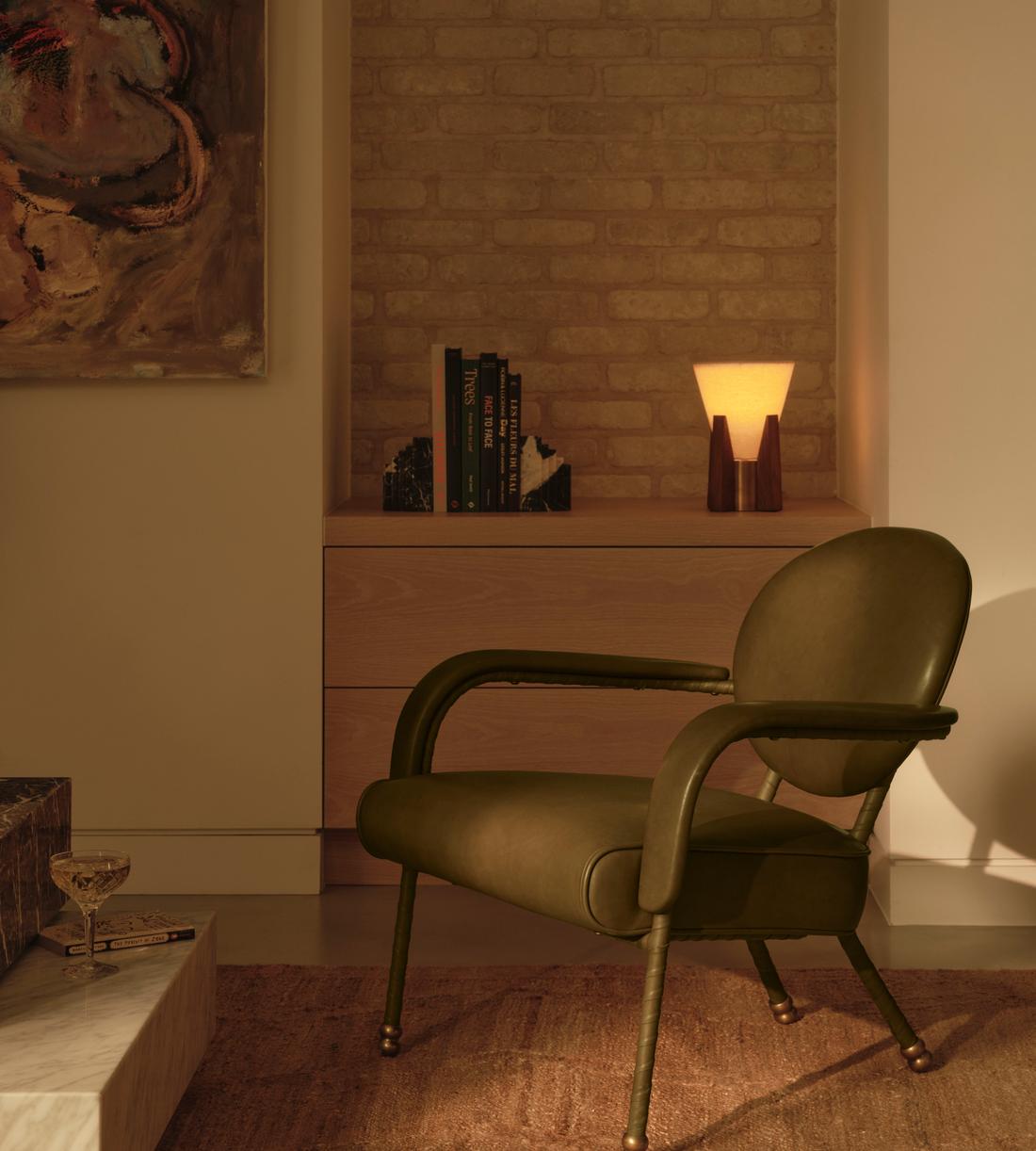 Milo Armchair - Leather - Moss US - Lifestyle - Image 2