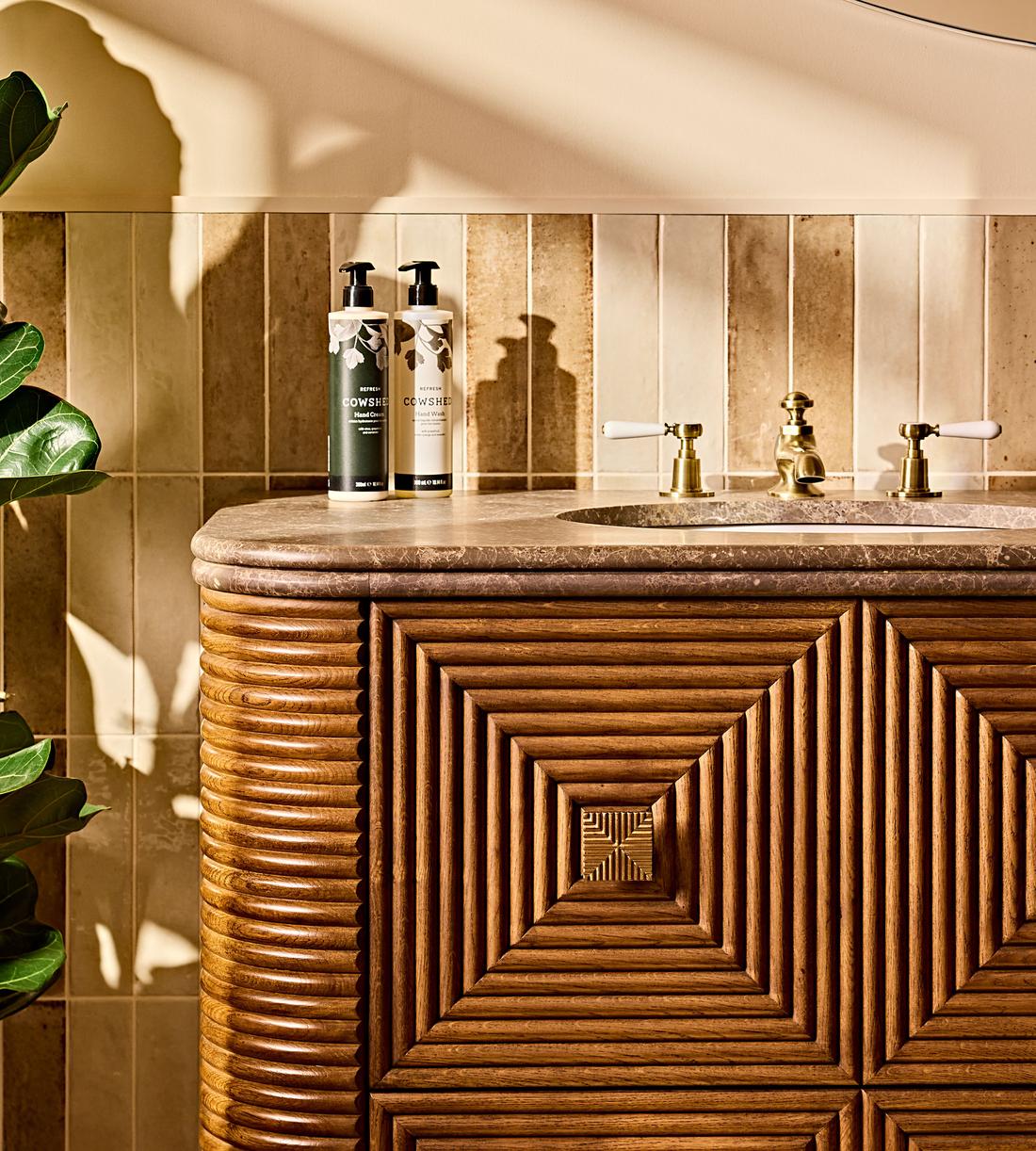 Kingsley Double Vanity Unit - Grey Emperador - Lifestyle - Image 4