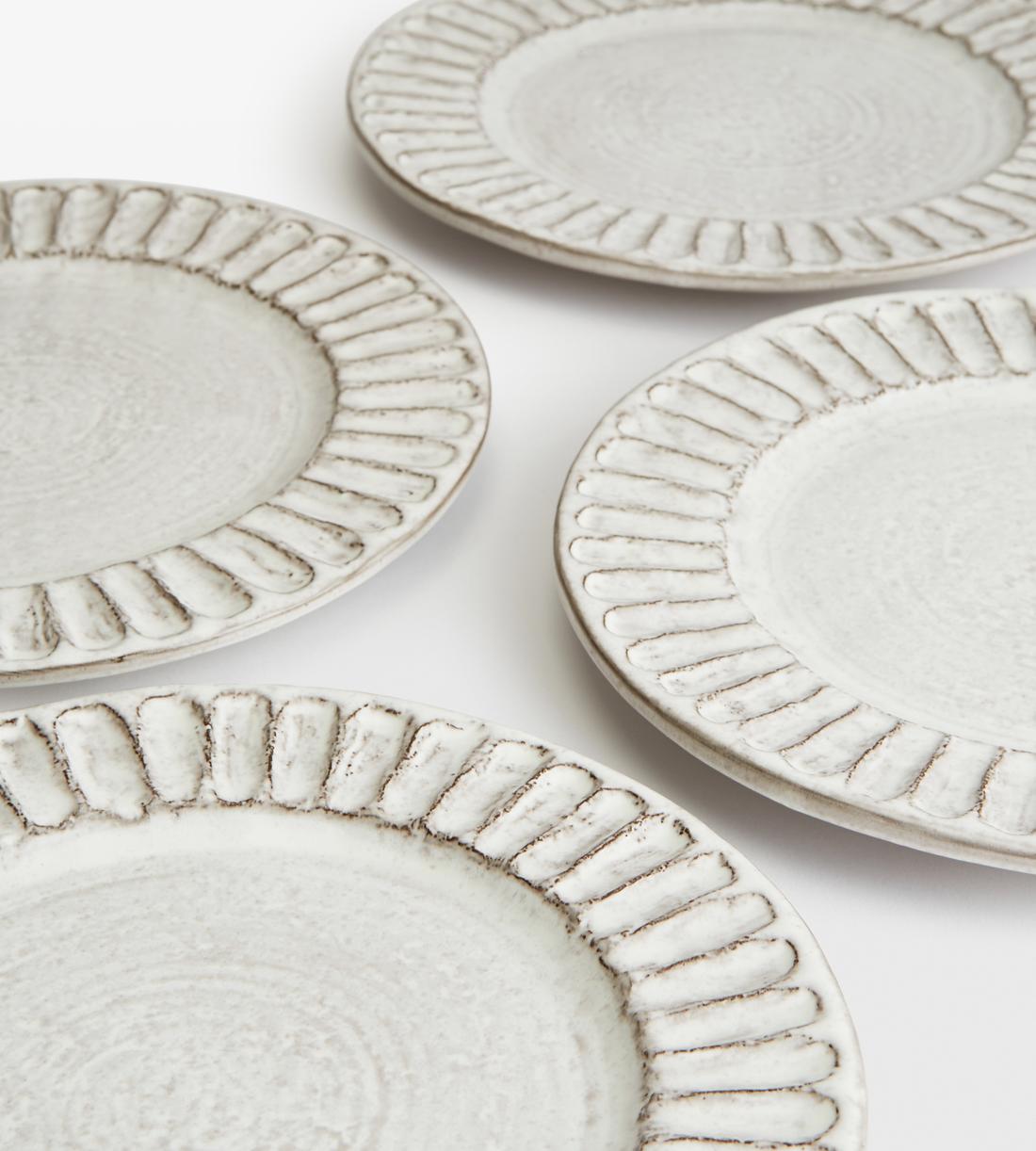 Chancery Side Plate - White - Set of Four - Images - Image 3