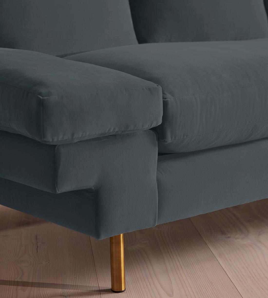 Bristol Sofa - Velvet - Grey Blue - Images - Image 5