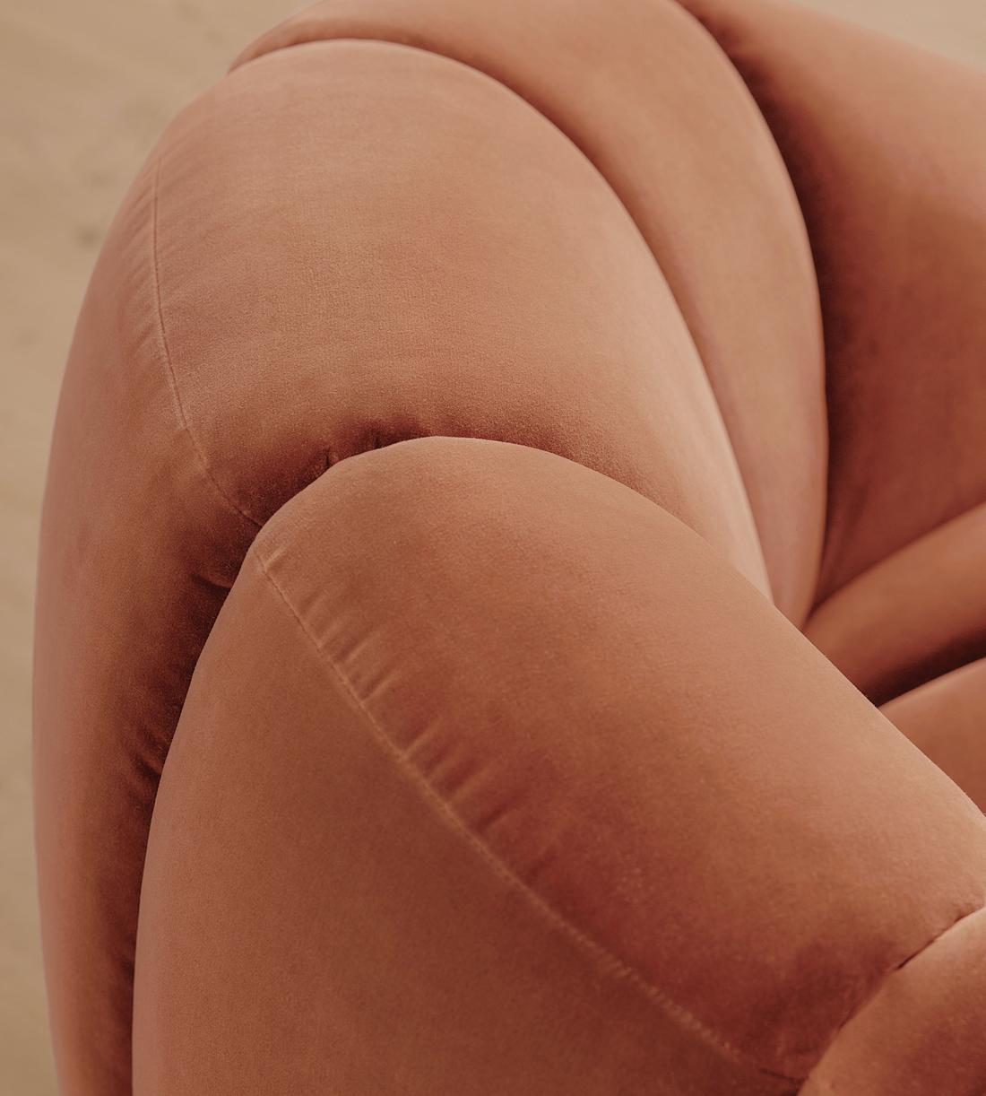 Garret Armchair - Velvet - Antique Rose - Images - Image 7