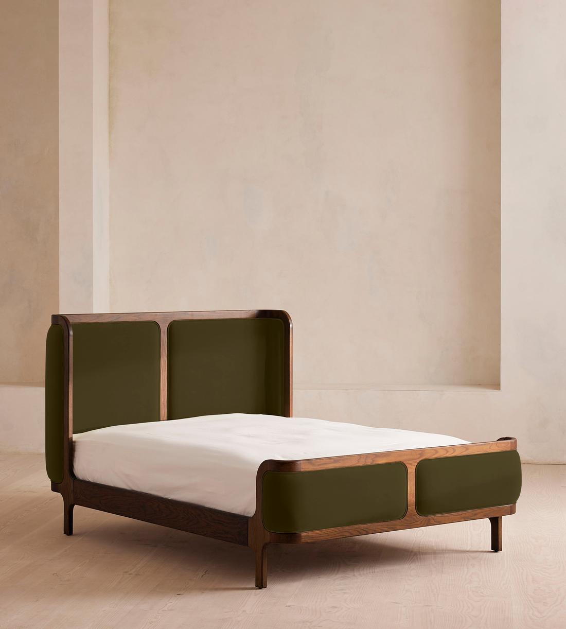 Belsa Bed - California King - Velvet - Olive - US - Listing - Image 3