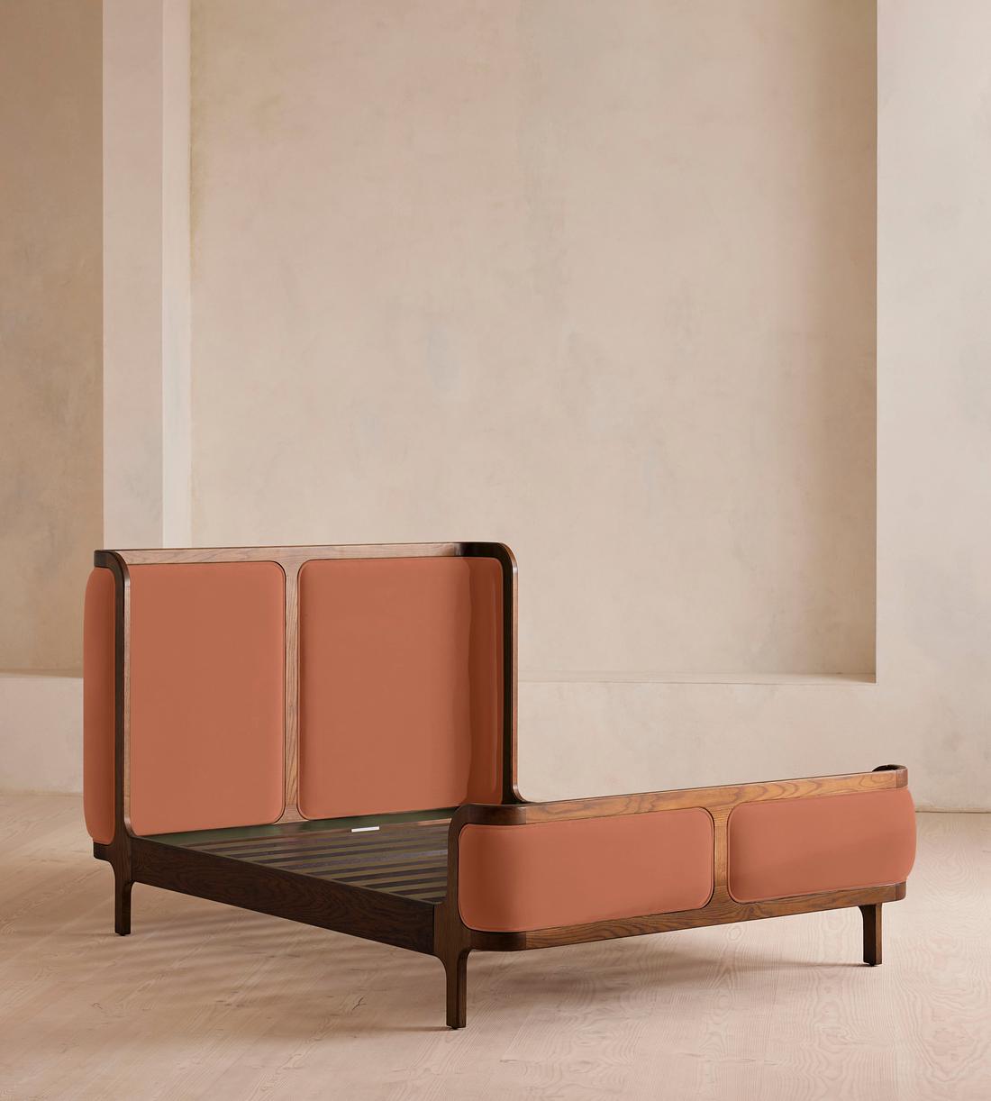 Belsa Bed - Double - Velvet - Antique Rose - Images - Image 3