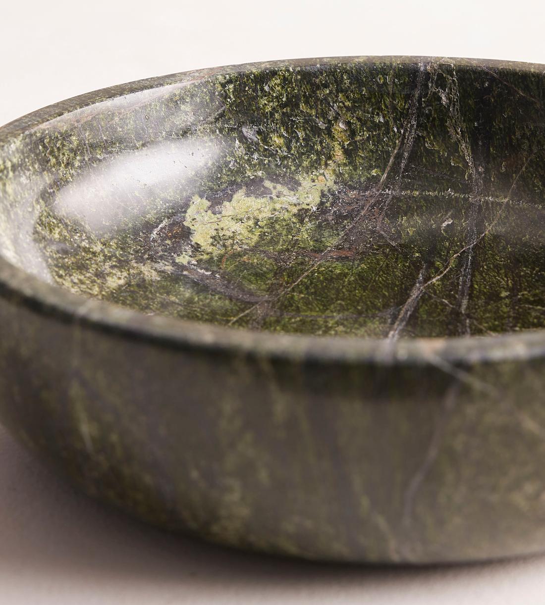 Mowbray Marble Serving Bowl - Green - Images - Image 5