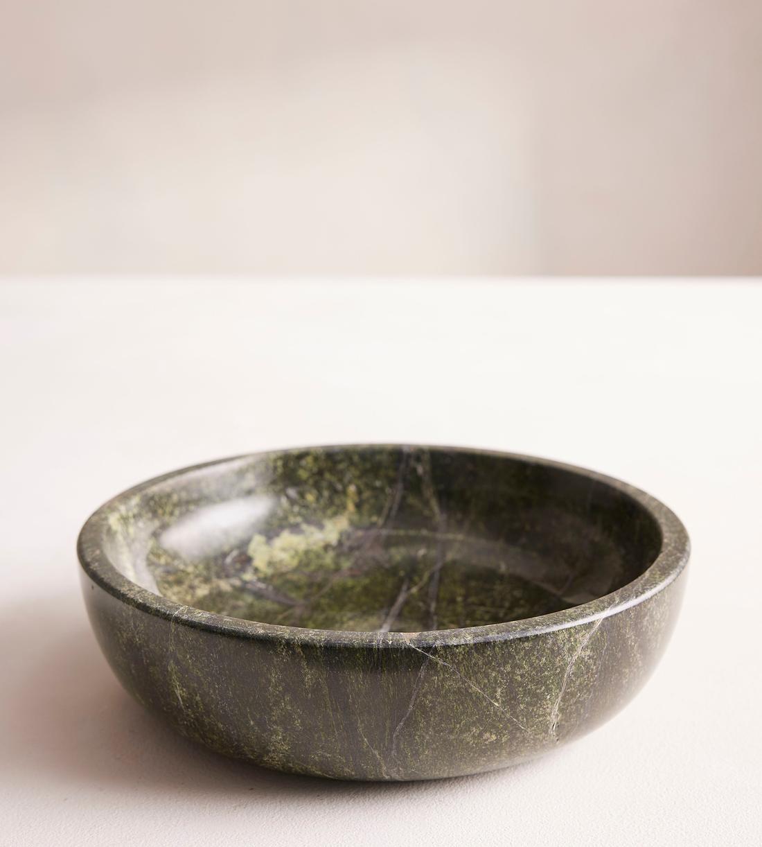Mowbray Marble Serving Bowl - Green - Listing - Image 1