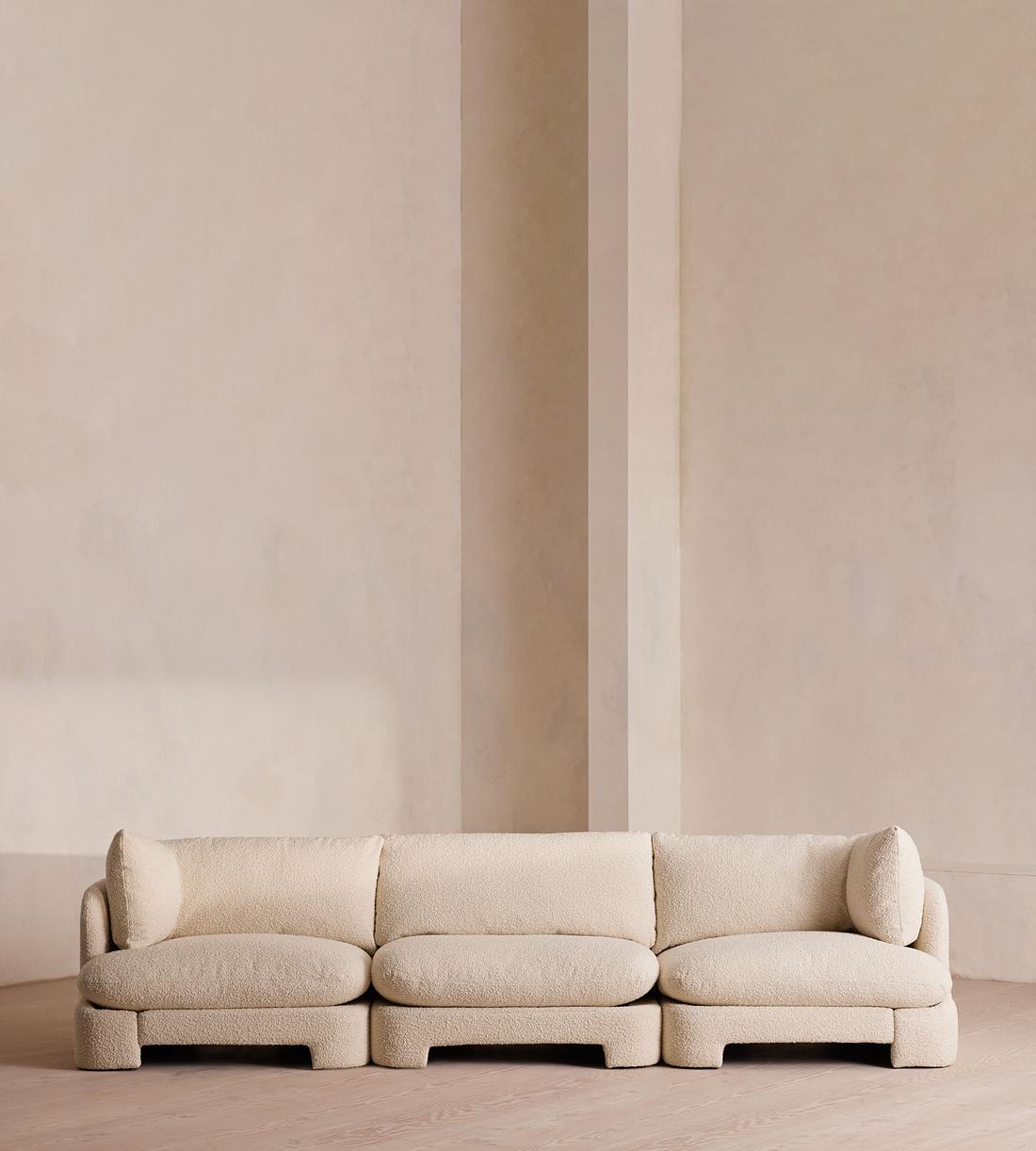 Odell Modular Sofa - Four Seater - Boucle - Natural - Listing - Image 2