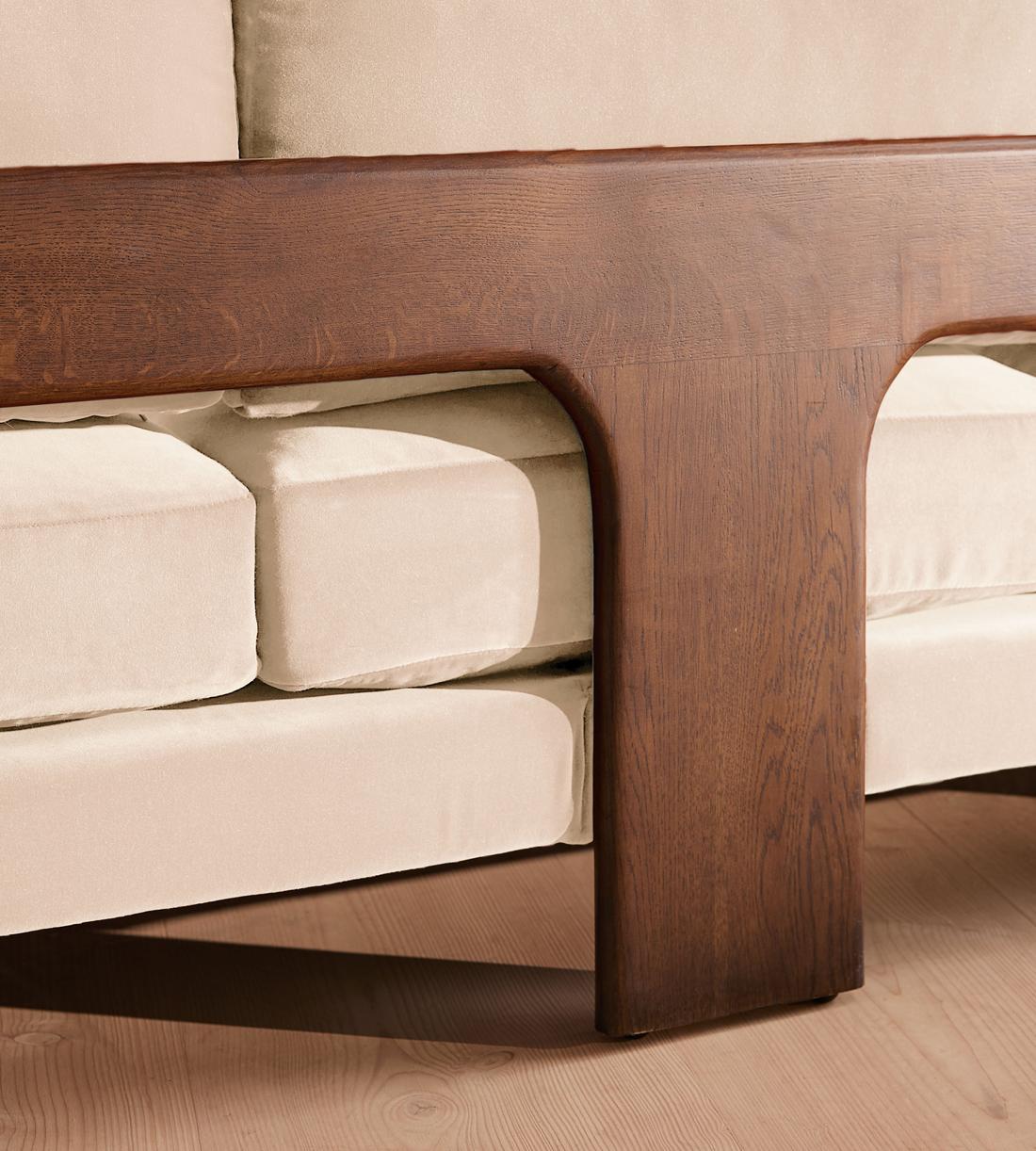Marcia Three Seater Sofa - Velvet - Porcelain - Images - Image 7