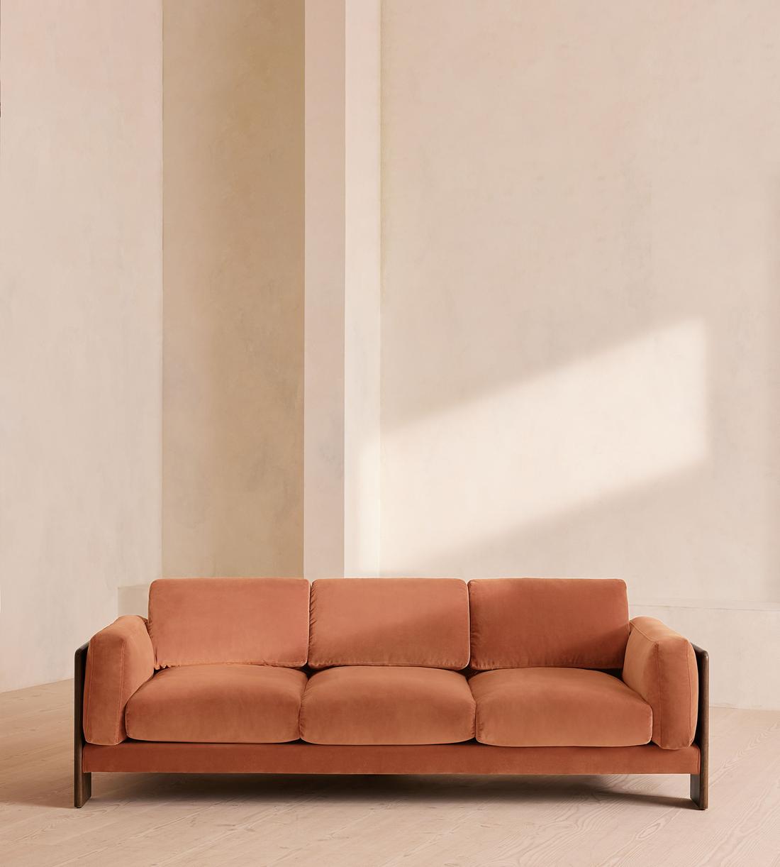 Marcia Three Seater Sofa - Velvet - Antique Rose - US - Listing - Image 2