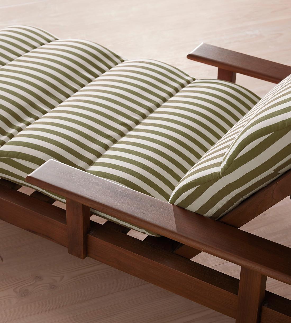 Ardingly Outdoor Chaise Lounger - Babington House Stripe - Images - Image 7