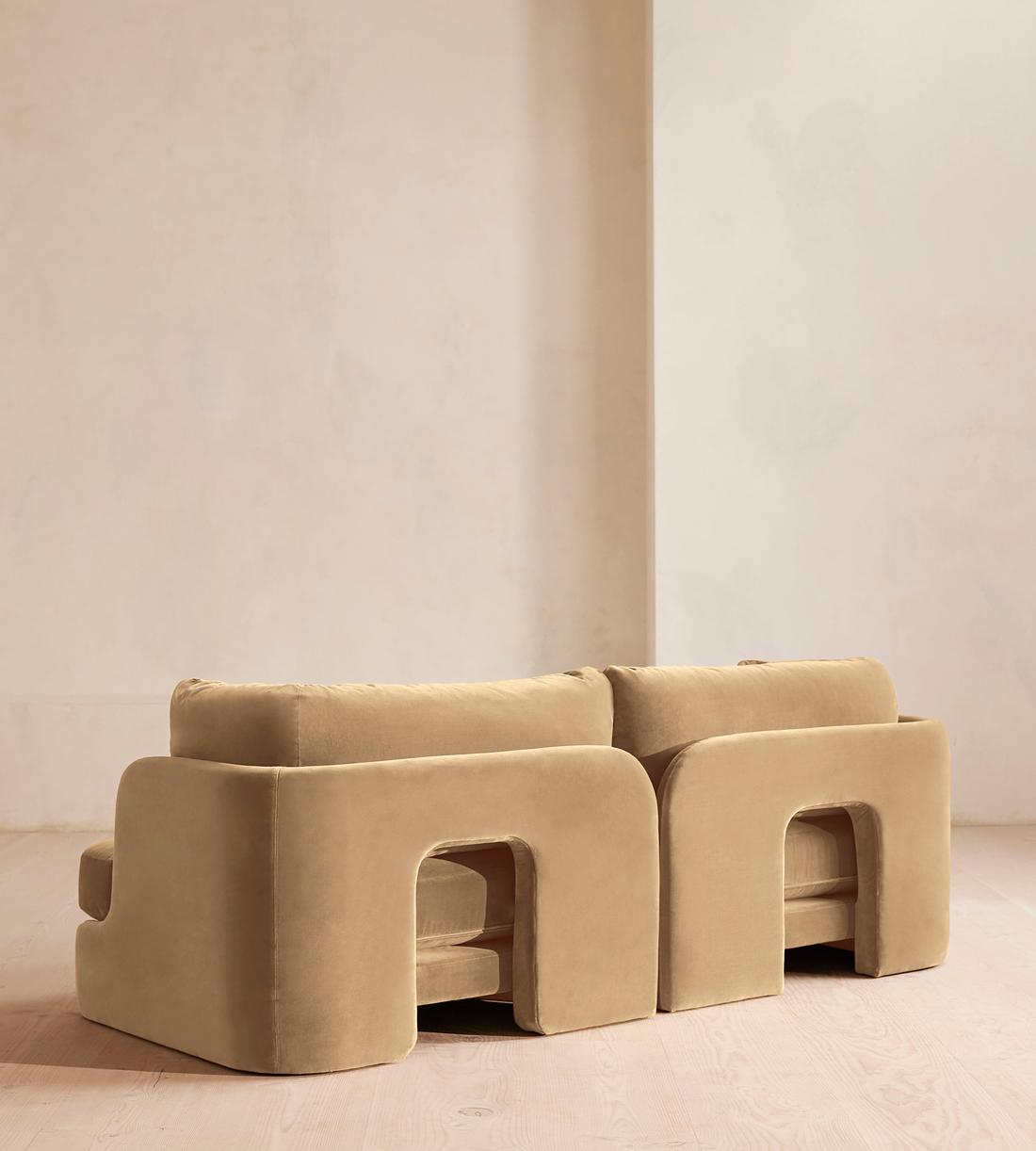 Odell Deeper Sit Sectional Sofa - Three Seater - Velvet Camel US - Images - Image 5