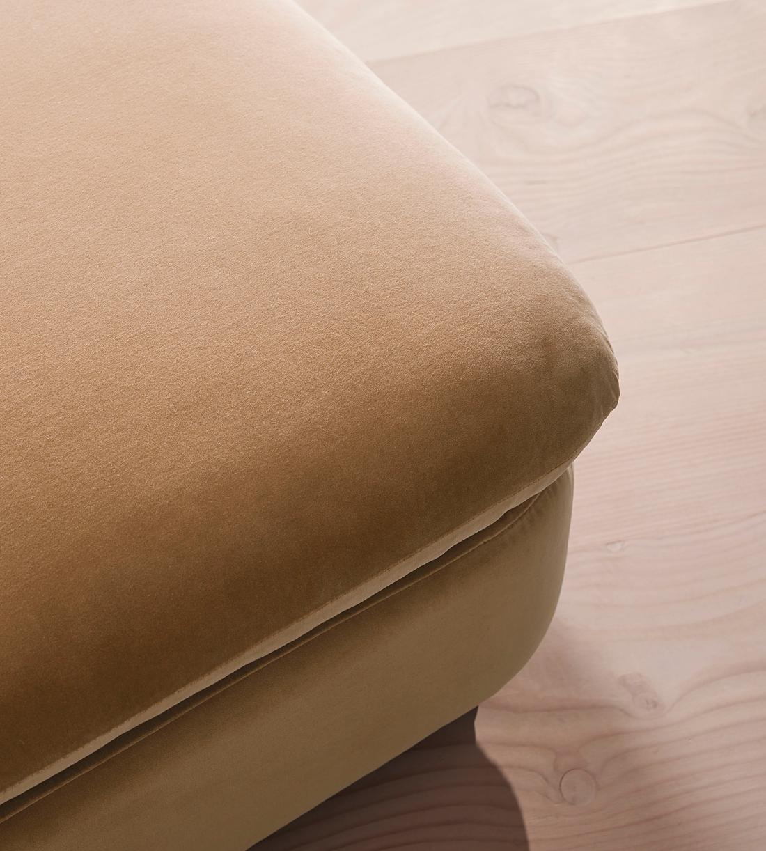 Rava Ottoman - Velvet - Camel - US - Images - Image 4