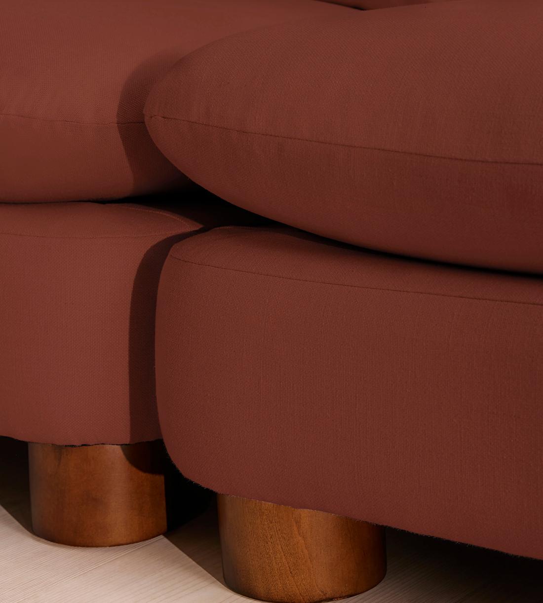 Vivienne Deeper Sit Modular Sofa - Three Seater - Linen - Sienna - Images - Image 5
