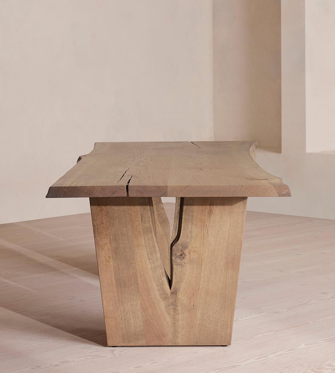 Calne Dining Table - Aged Oak - 240cm - Images - Image 4