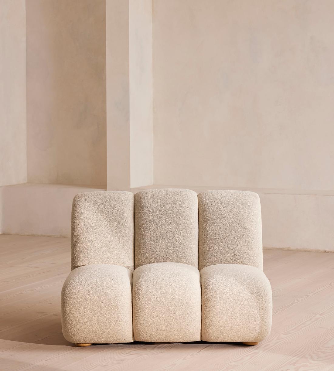 Noelle Sectional Sofa - Straight Module - Boucle Natural - US - Image 2