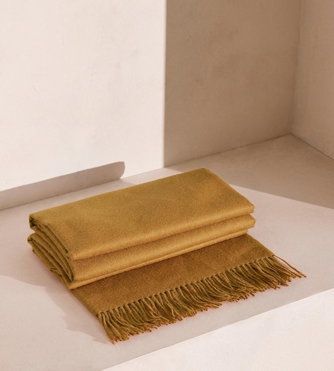 Maria Alpaca Throw - Ochre - Listing - Image 2