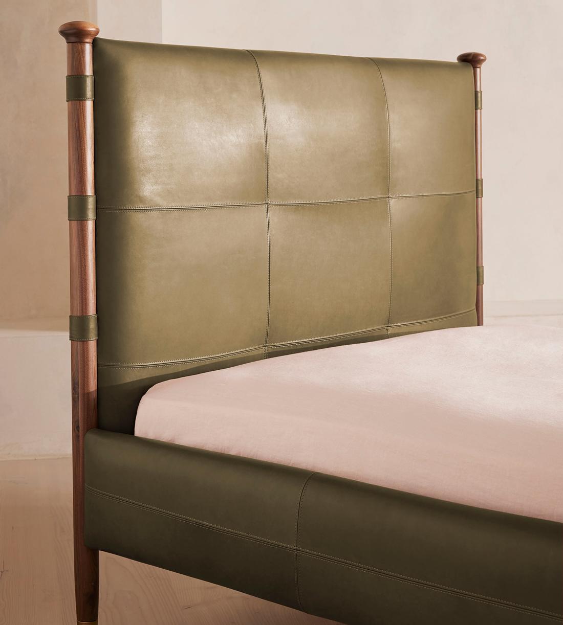 Paolo Bed - Super king - Leather - Moss - Images - Image 4