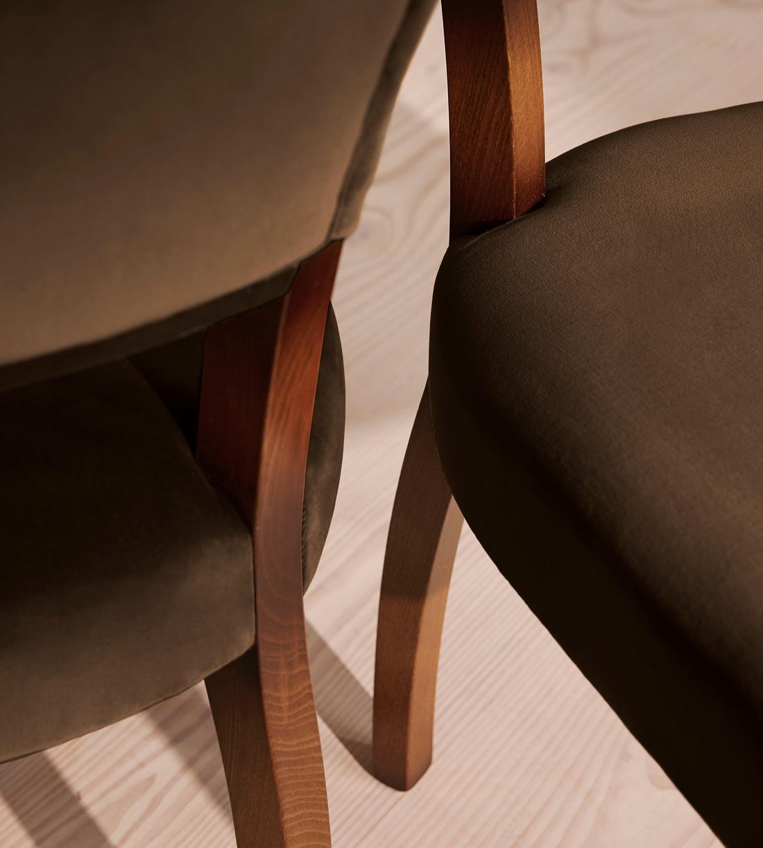 Pair of Molina Dining Chairs - Velvet - Chocolate - US - Images - Image 6