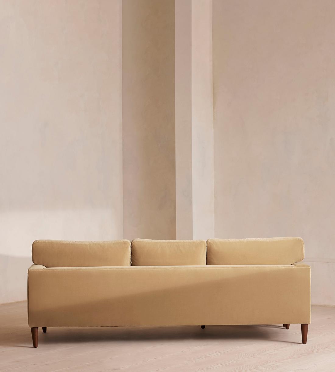 Reya Chaise-end Sofa - Velvet - Camel - Images - Image 4