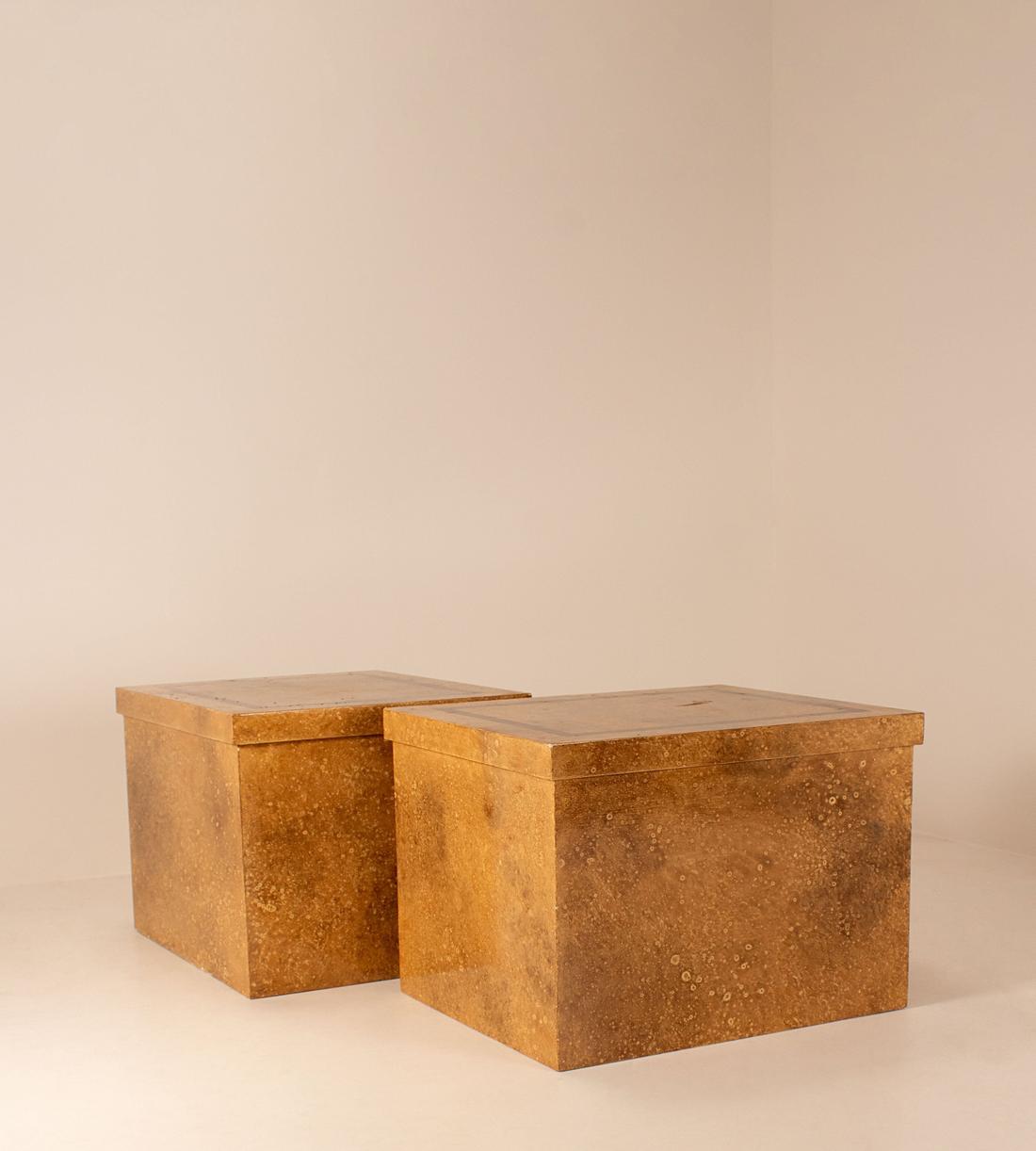 Vintage Pair of Mid Century Side Tables - France - Listing - Image 1