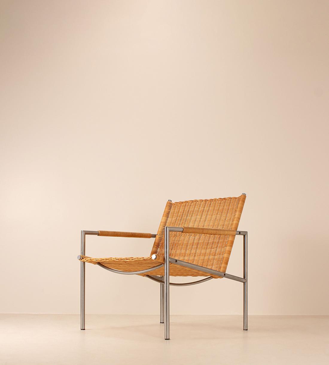 Vintage Armchair - Rattan and Chrome - Listing - Image 1