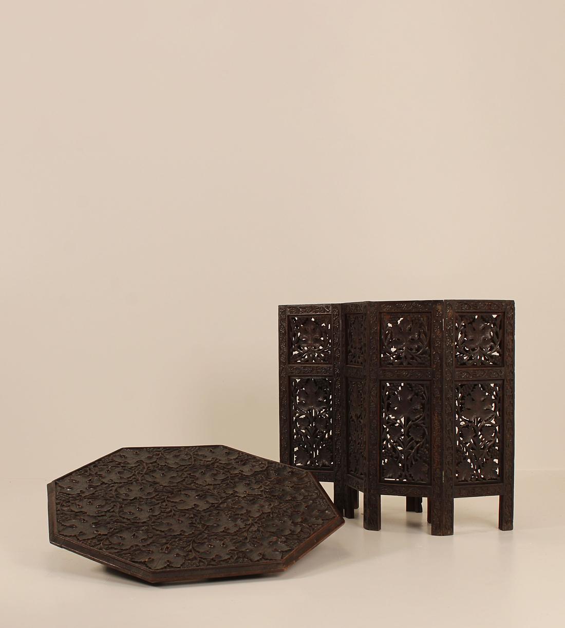 Vintage Carved Side Tables - Wood - Images - Image 3