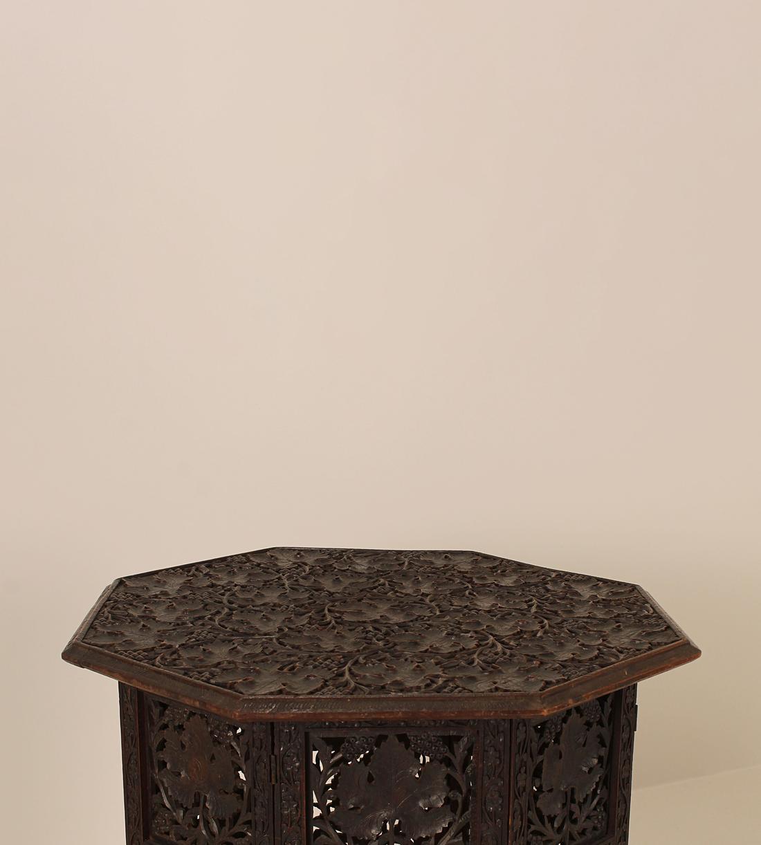 Vintage Carved Side Tables - Wood - Images - Image 5