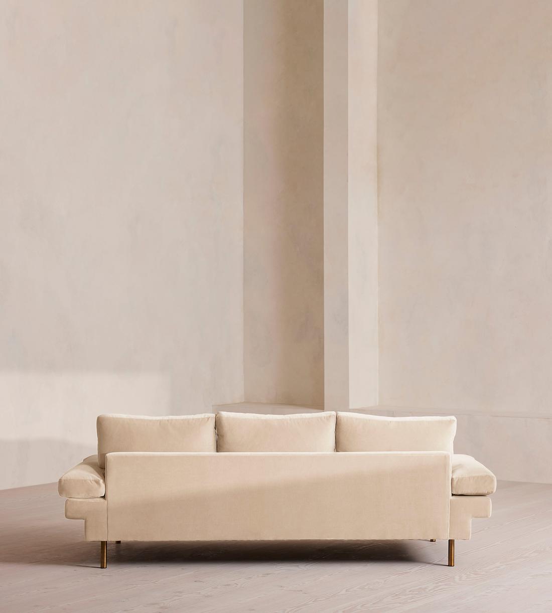 Bristol Three Seater Sofa - Velvet - Porcelain - US - Images - Image 9