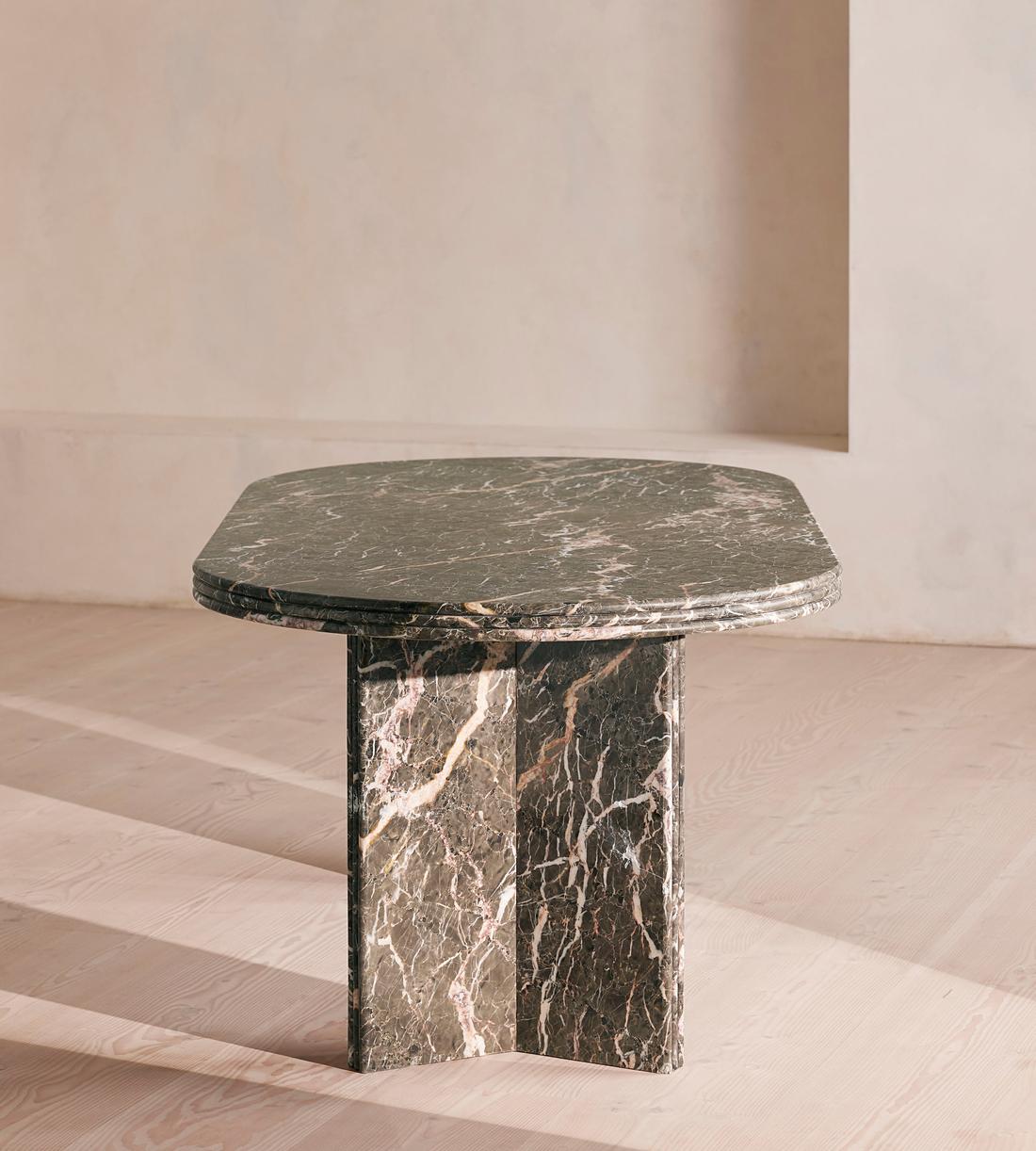 Rosaline Dining Table - Griseo Rosa Marble - Images - Image 4
