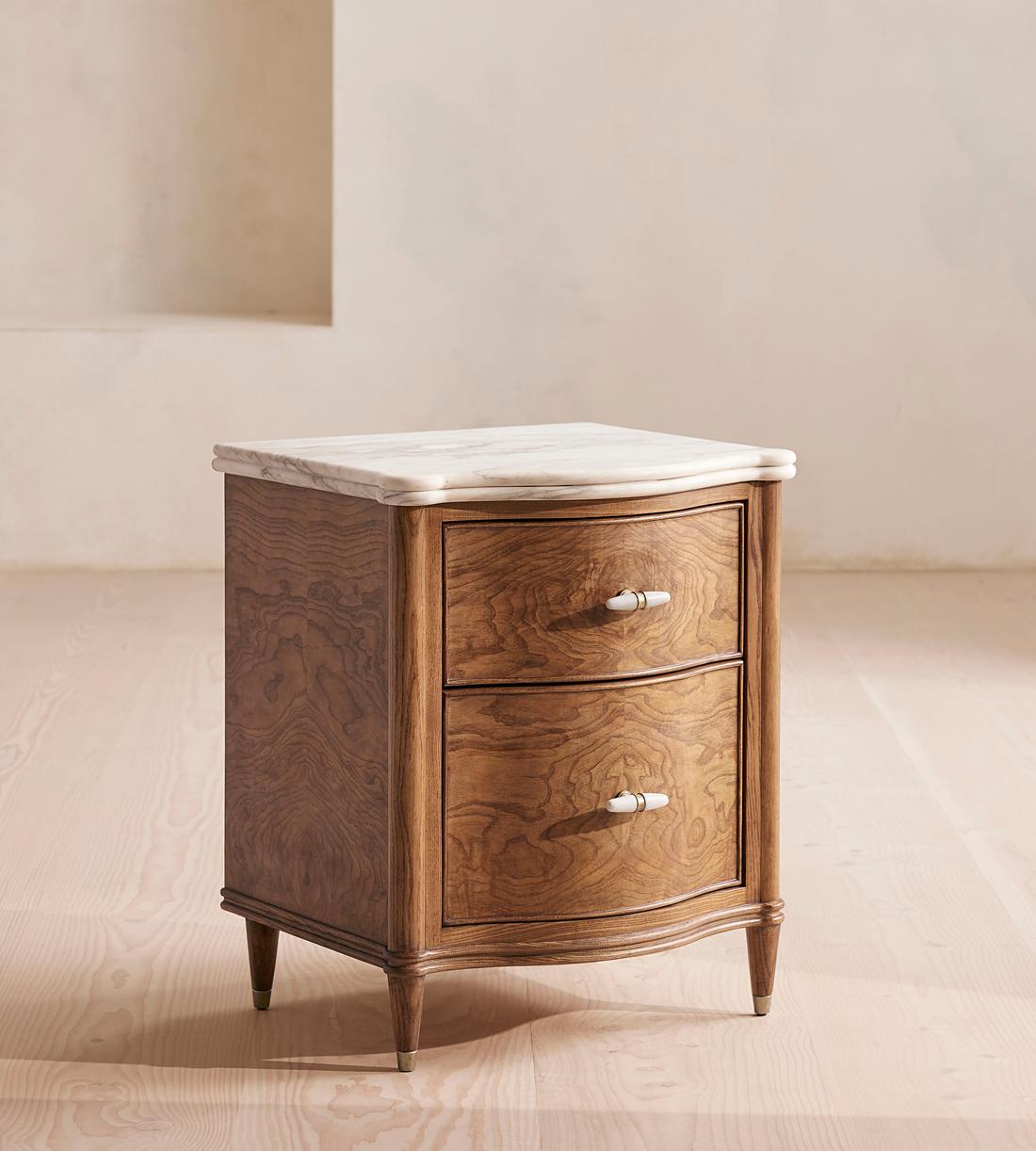 Valerie Bedside Table - Arabescato Corchia Marble - Listing - Image 3