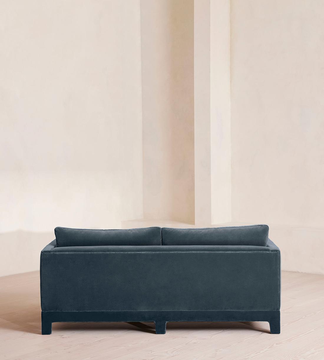 Ashford Two Seater Sofa - Velvet - Grey Blue - Images - Image 4