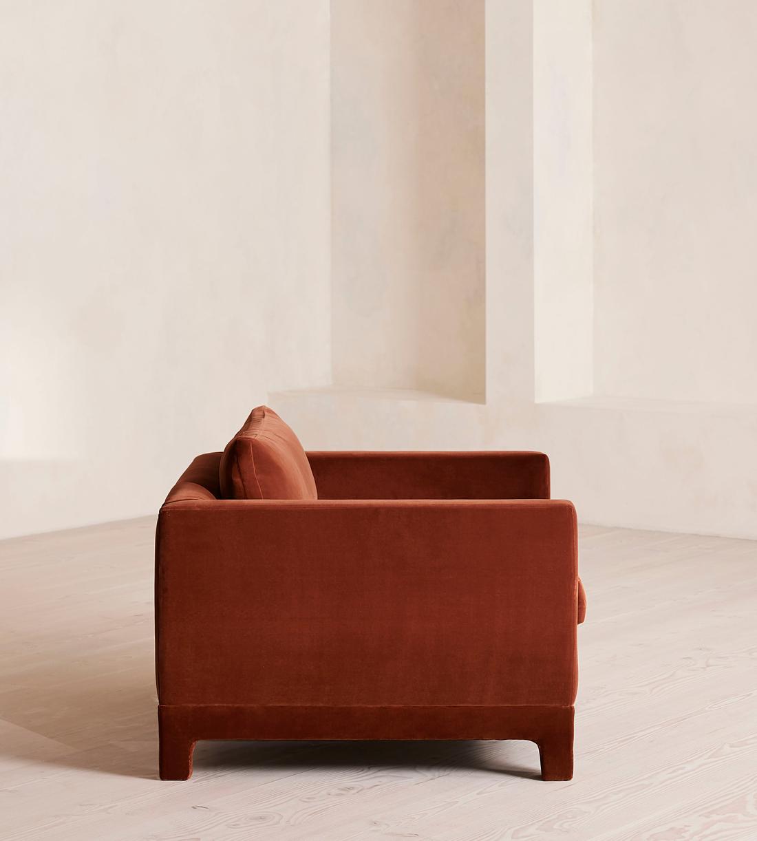 Ashford Loveseat - Velvet - Rust - Images - Image 3