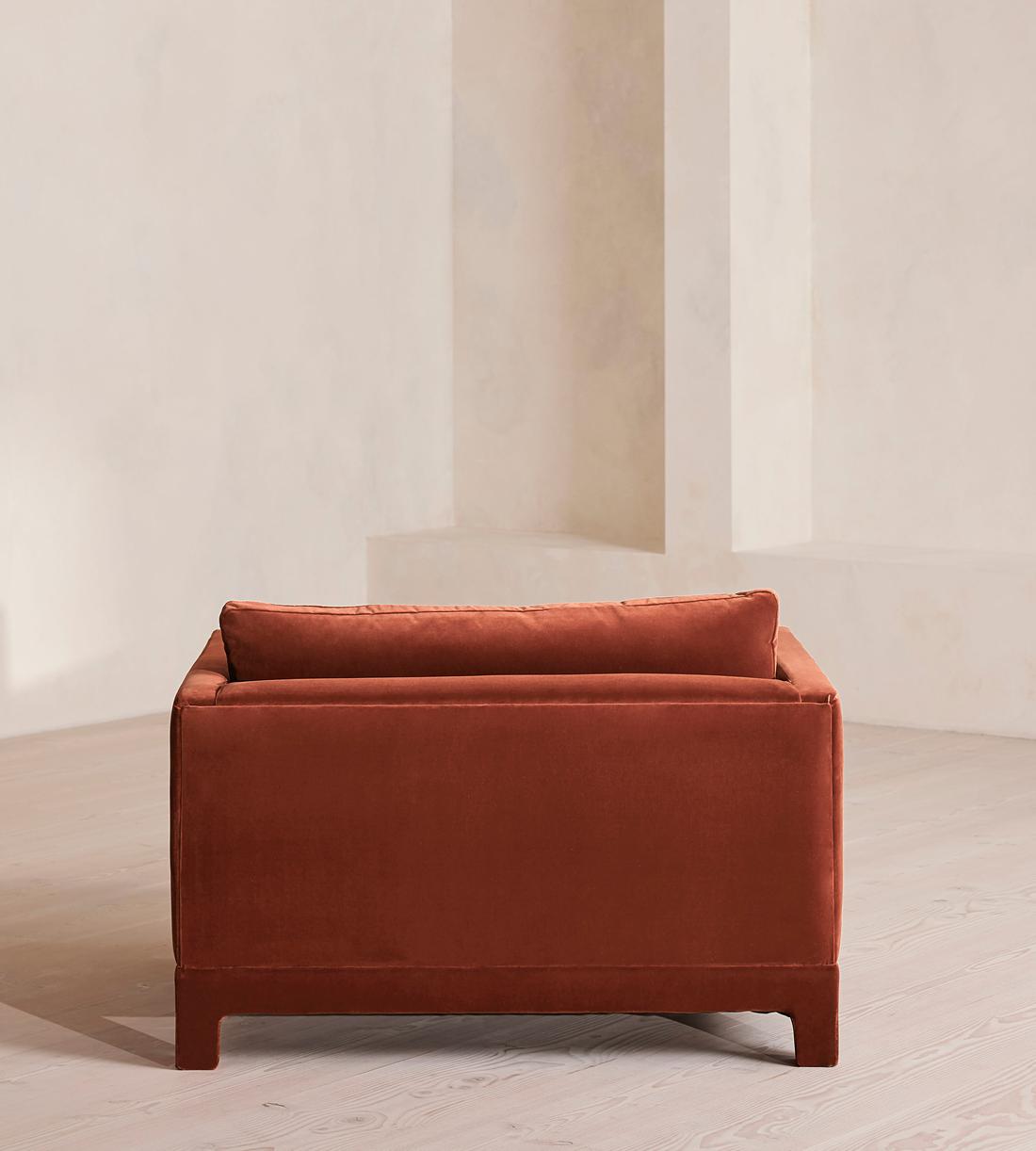 Ashford Loveseat - Velvet - Rust - Images - Image 4