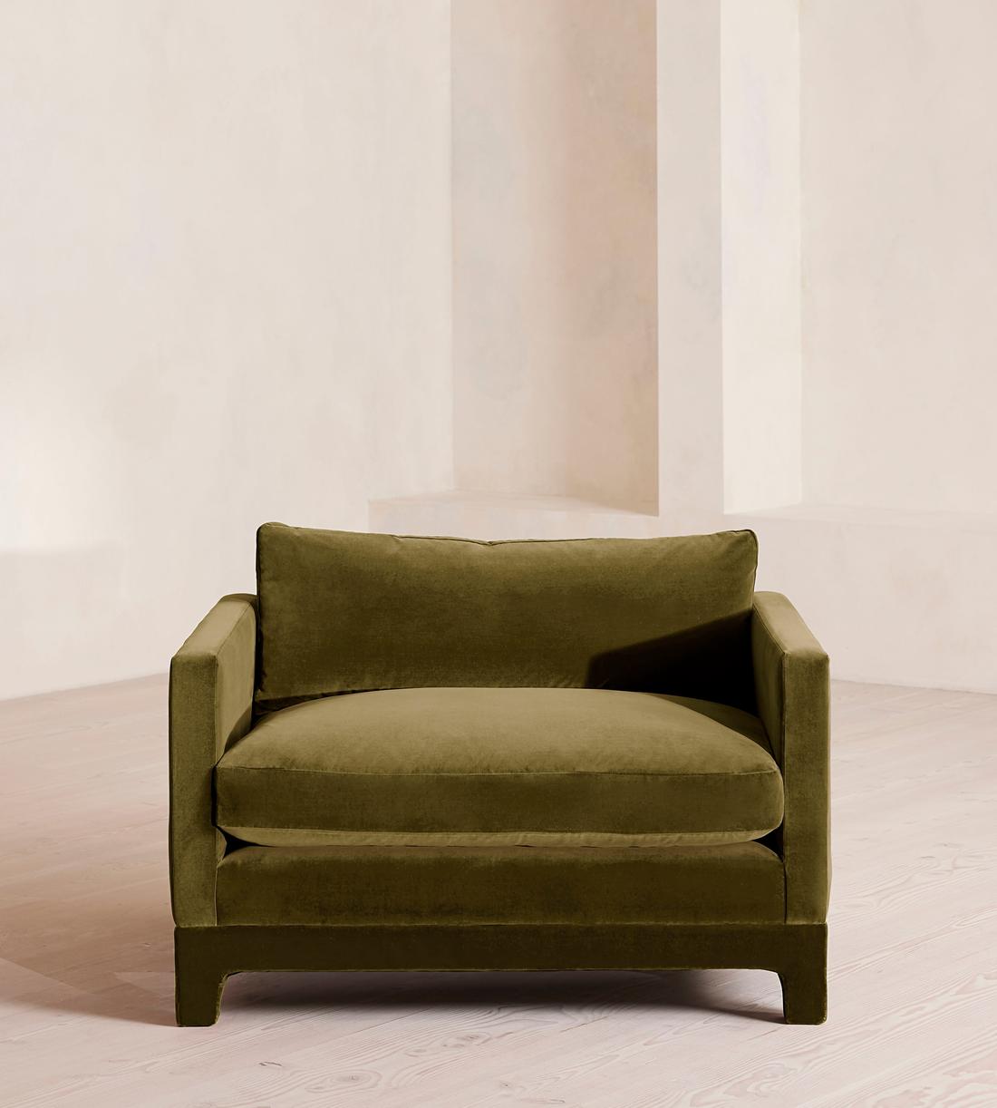 Ashford Loveseat - Velvet - Olive - Listing - Image 2