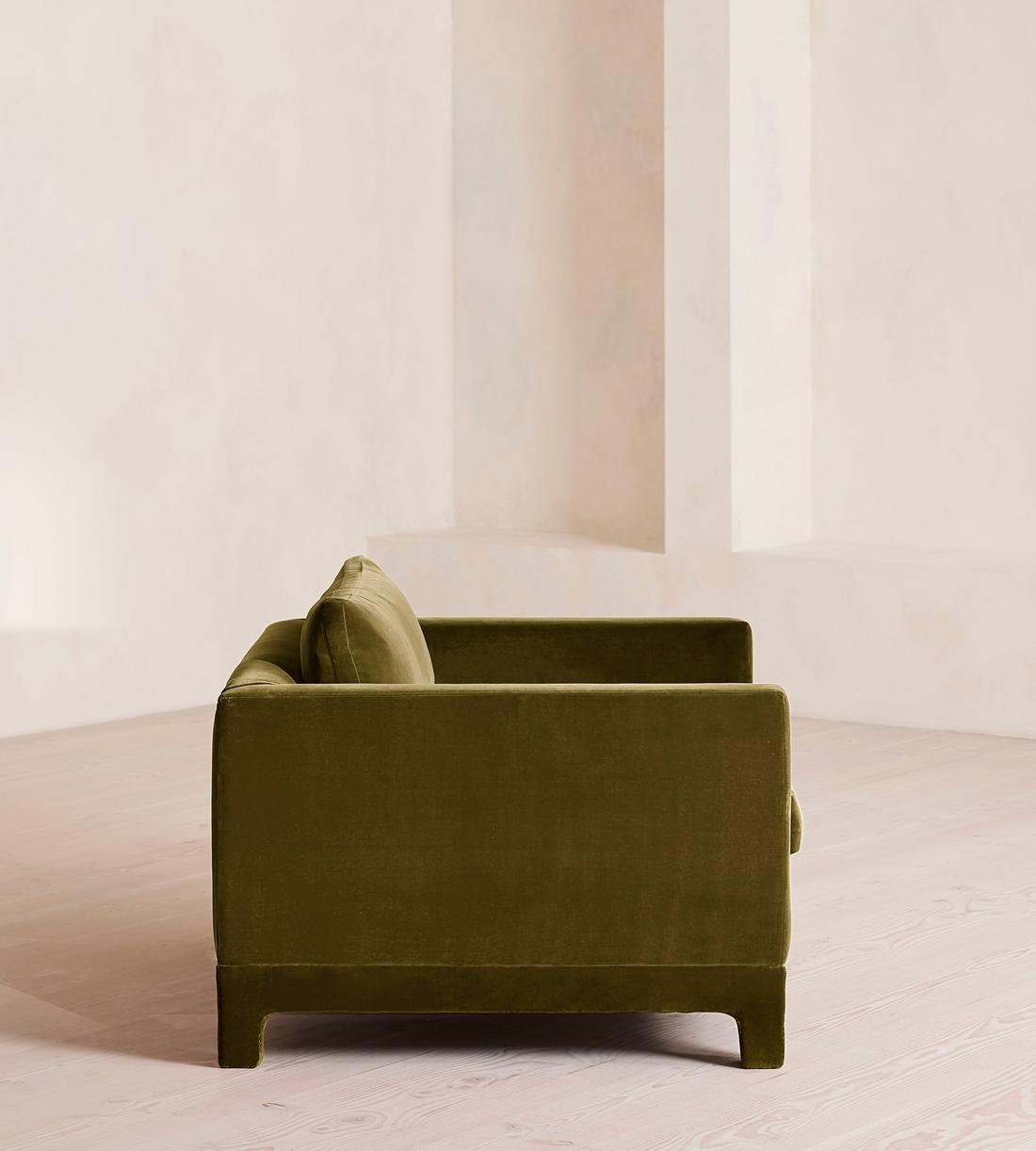 Ashford Loveseat - Velvet - Olive - Images - Image 3