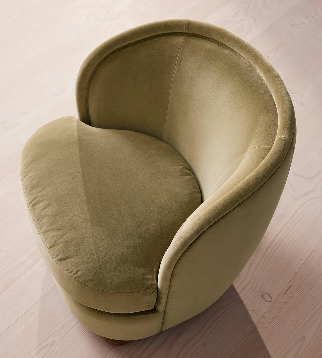 Blair Tub Armchair - Velvet - Lichen - Images - Image 7