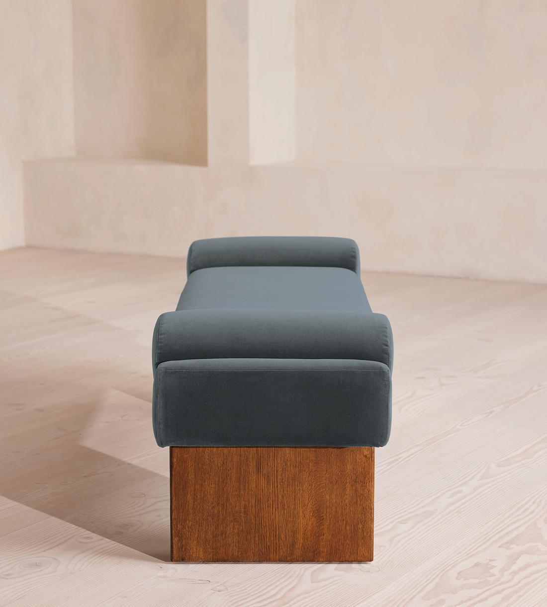 Esther Bench - Velvet - Grey Blue - Images - Image 3