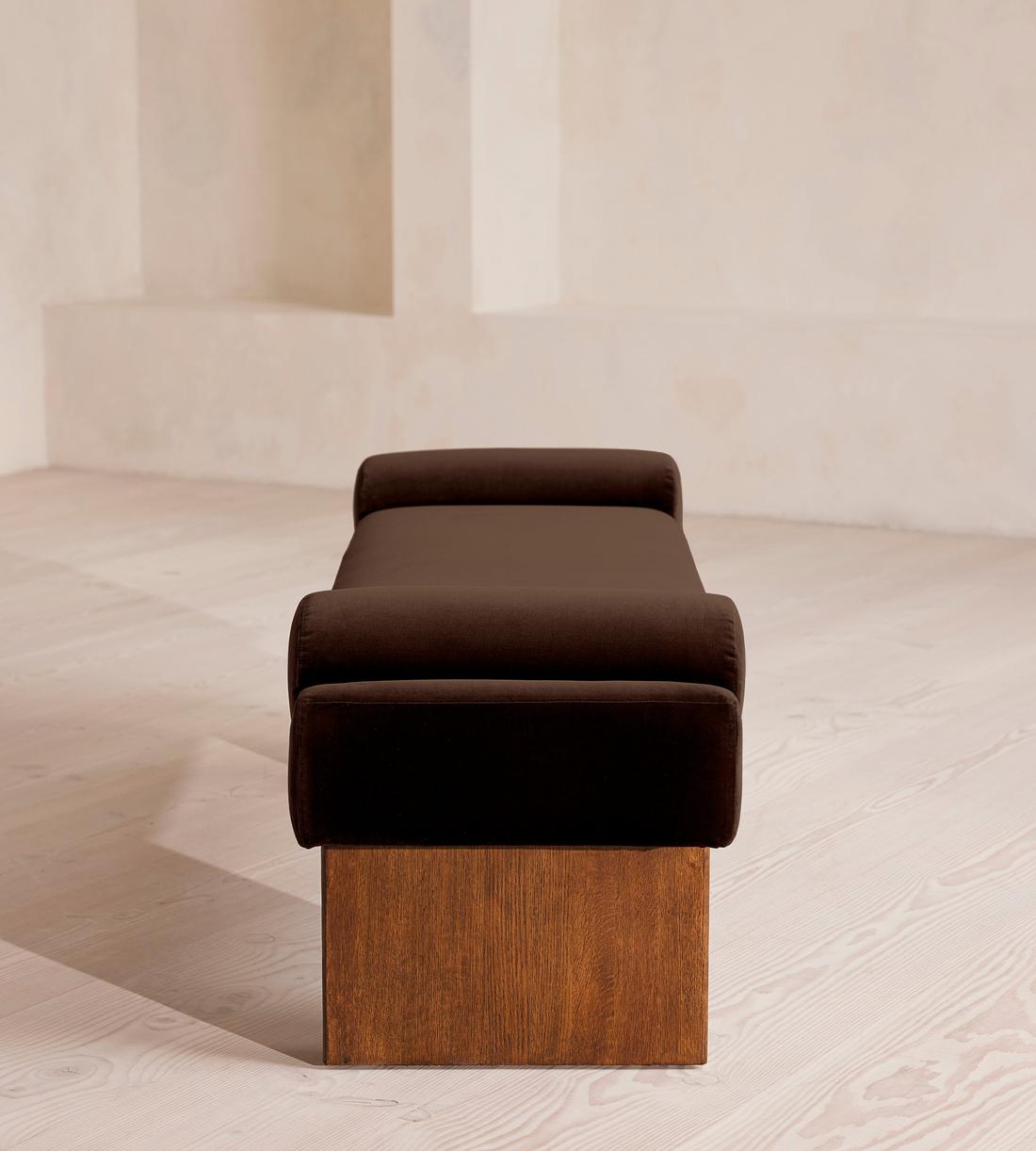 Esther Bench Velvet - Chocolate - Images - Image 3
