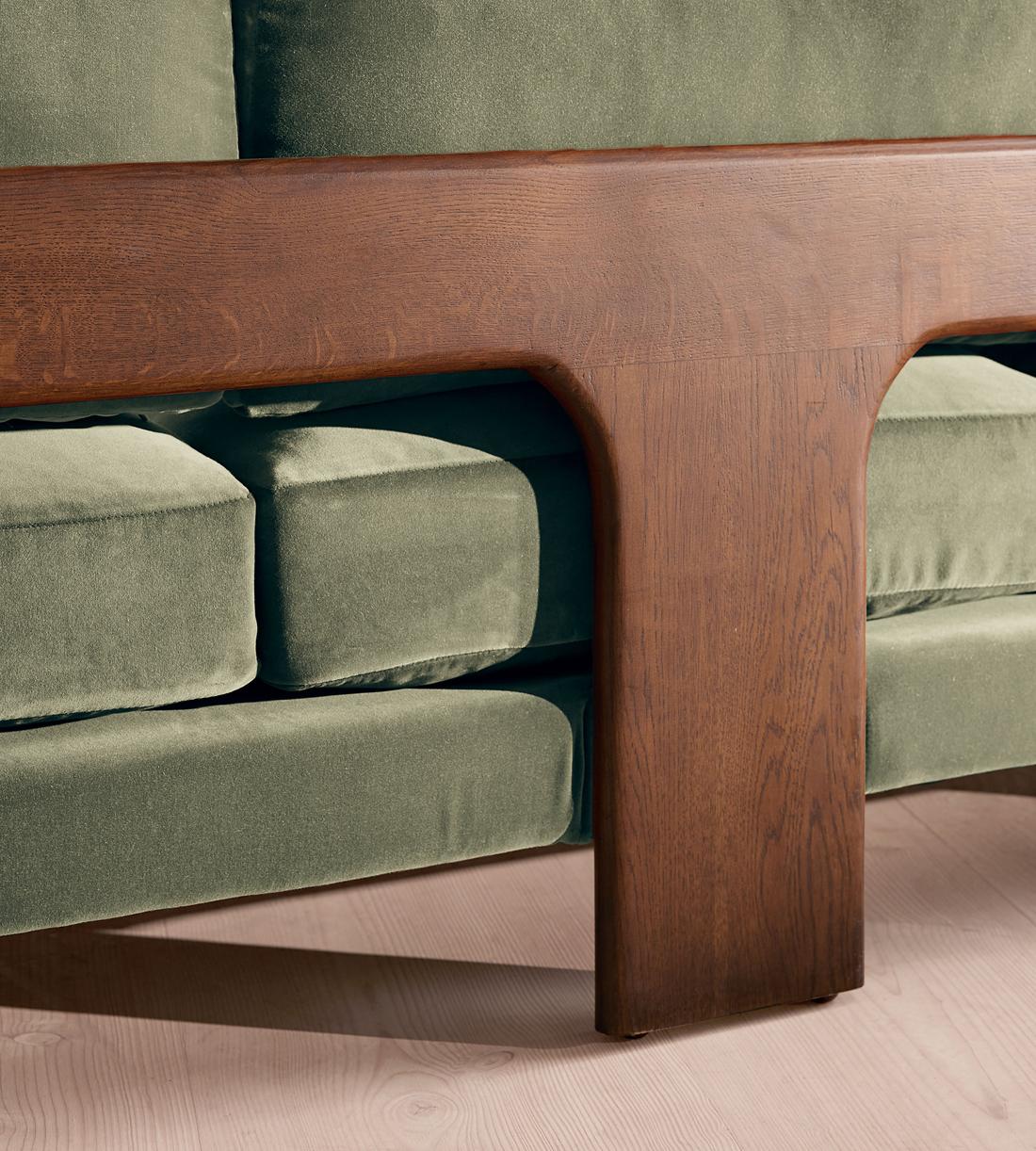 Marcia Three Seater Sofa - Seafoam Velvet - UK - Images - Image 6