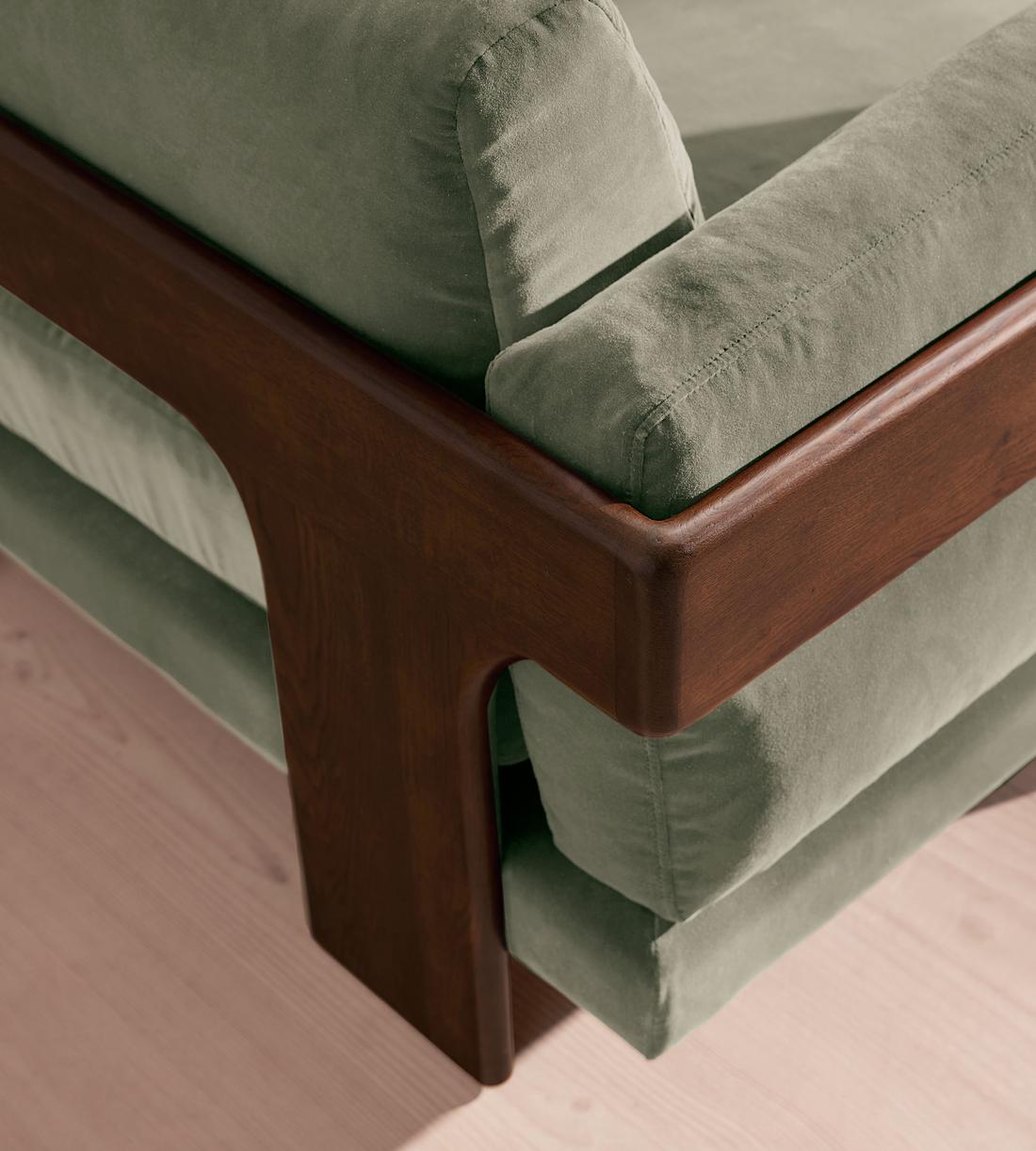 Marcia Three Seater Sofa - Seafoam Velvet - US - Images - Image 5