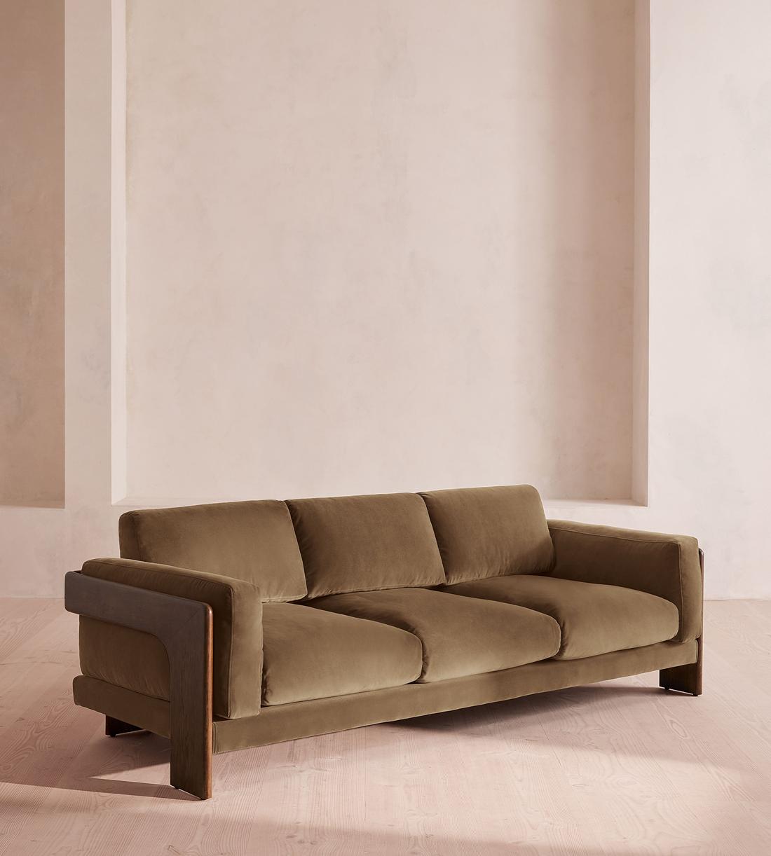 Marcia Three Seater Sofa - Truffle Velvet - UK - Listing - Image 2