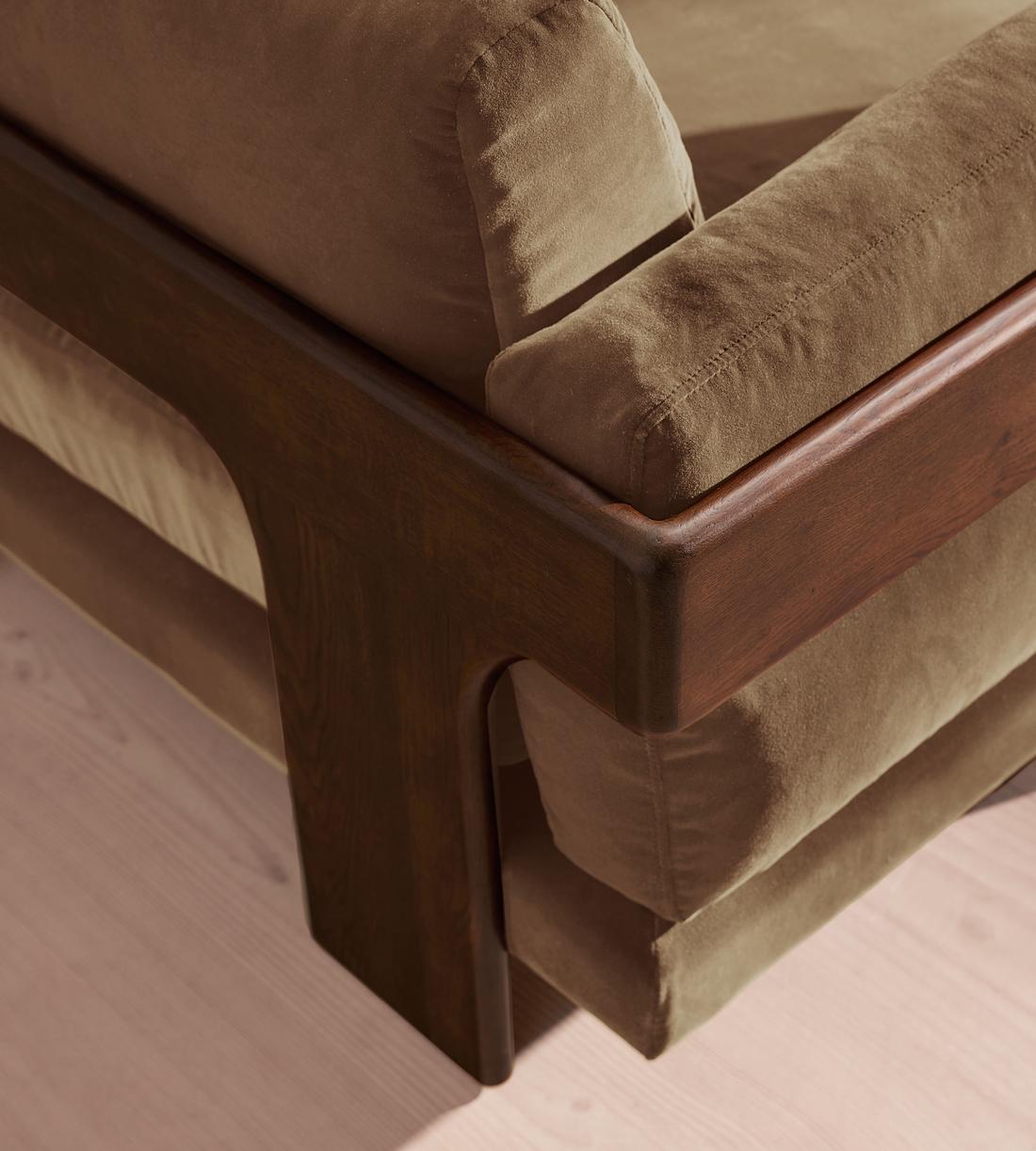 Marcia Three Seater Sofa - Truffle Velvet - UK - Images - Image 5