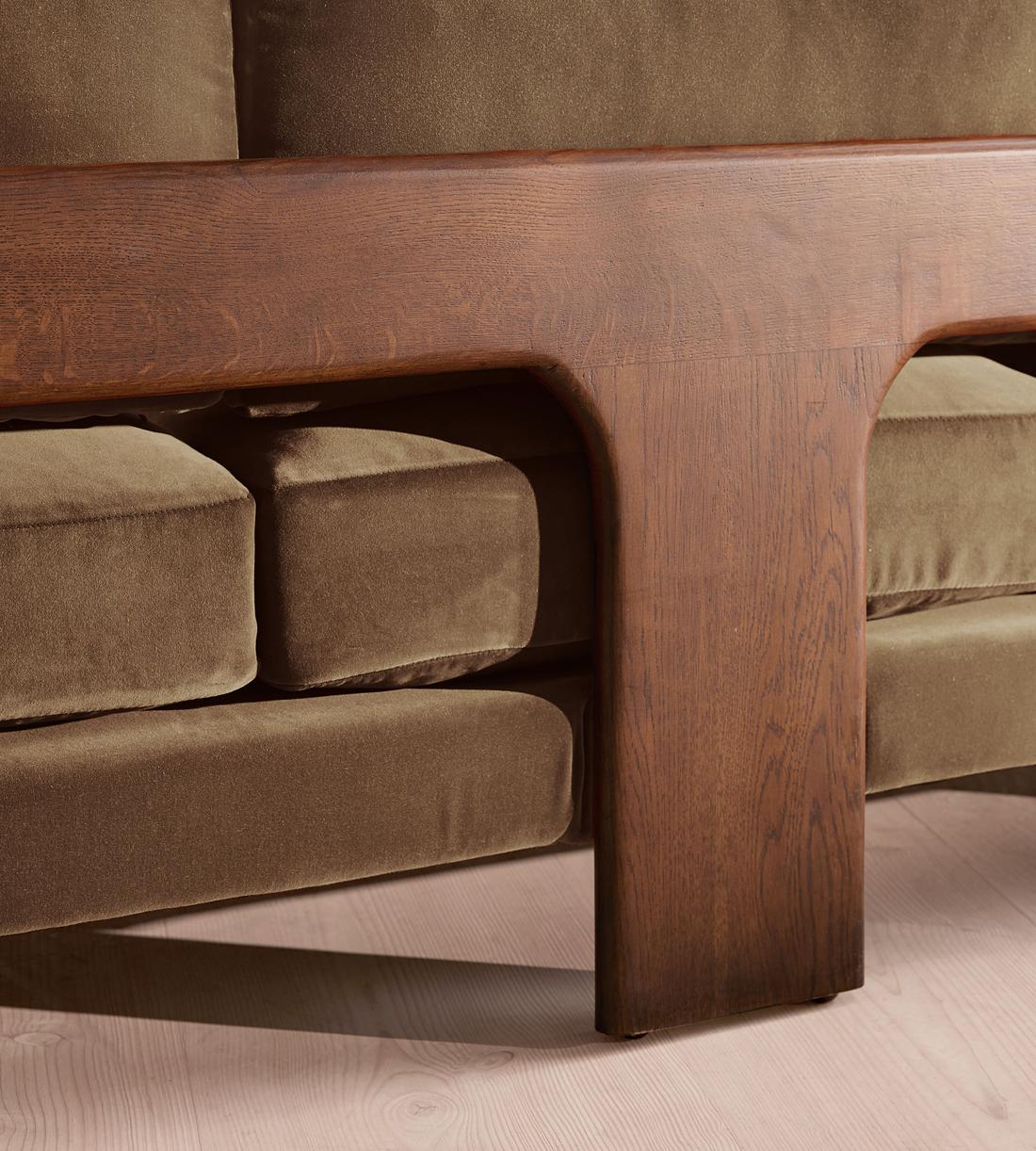 Marcia Three Seater Sofa - Truffle Velvet - US - Images - Image 5