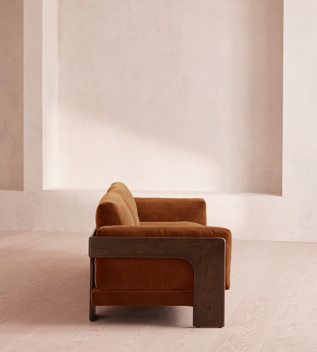 Marcia Three Seater Sofa - Cinnamon Velvet - UK - Images - Image 3