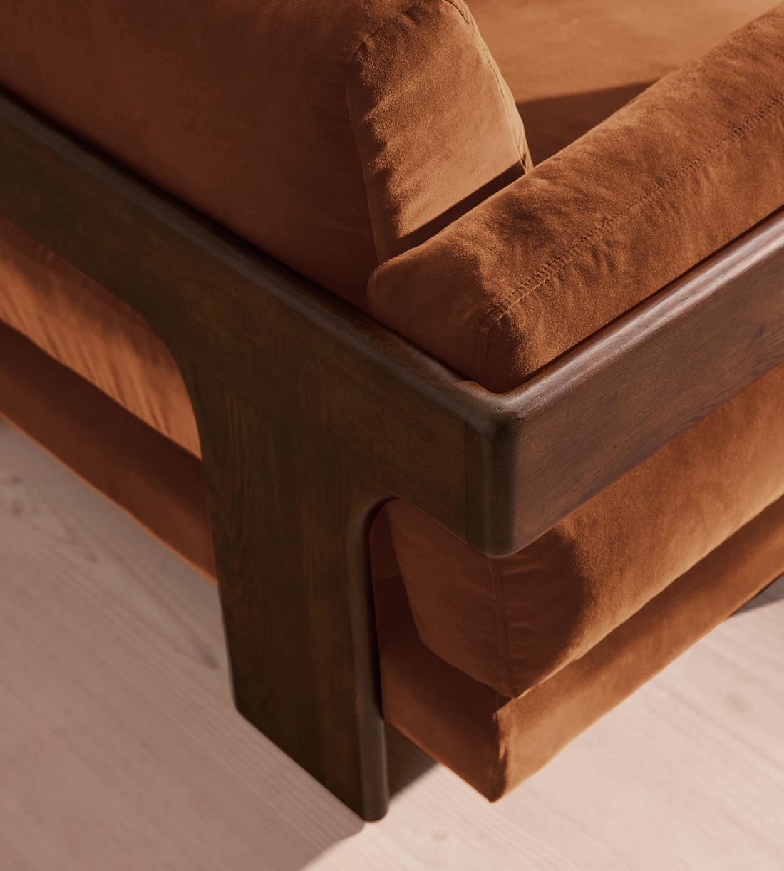 Marcia Three Seater Sofa - Cinnamon Velvet - UK - Images - Image 5