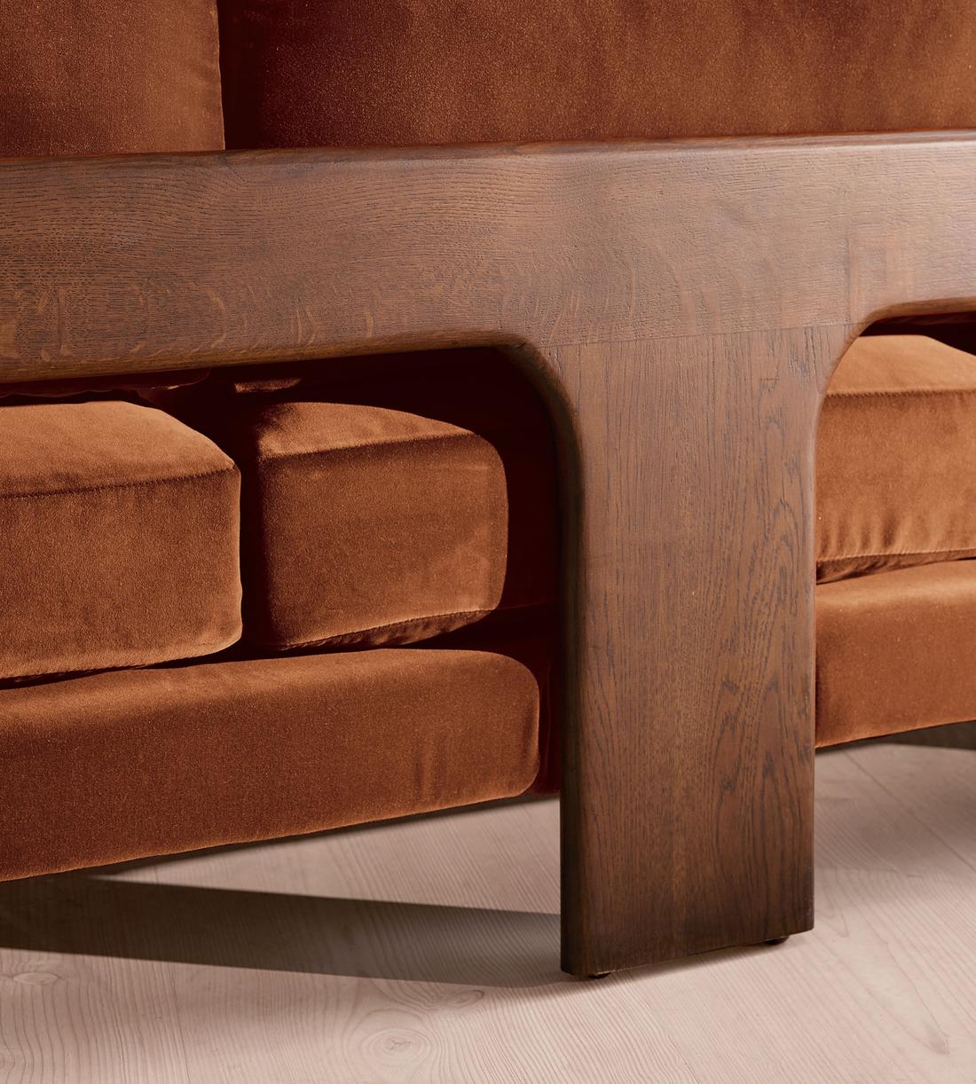 Marcia Three Seater Sofa - Cinnamon Velvet - UK - Images - Image 6