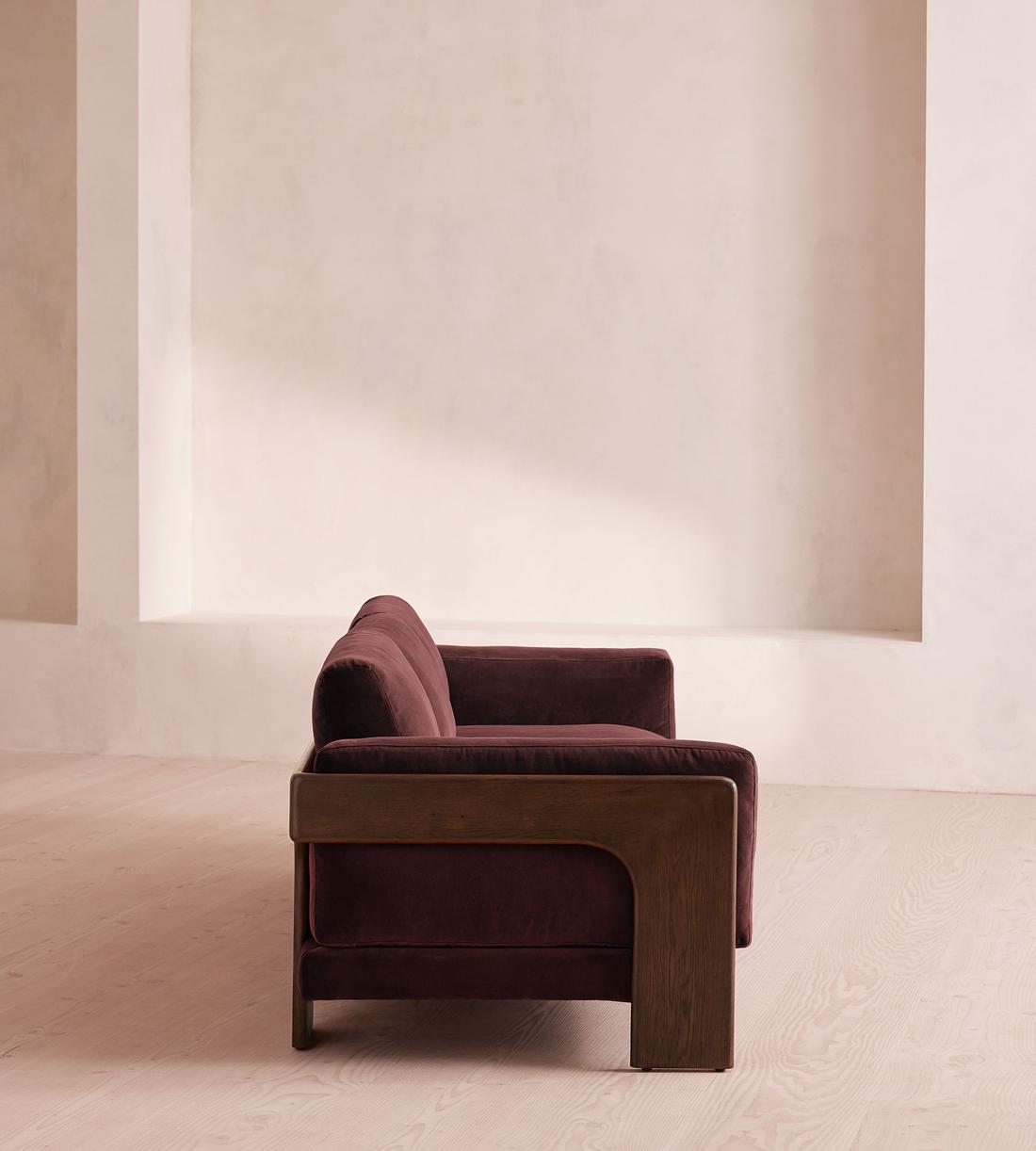 Marcia Three Seater Sofa - Aubergine Velvet - US - Images - Image 3