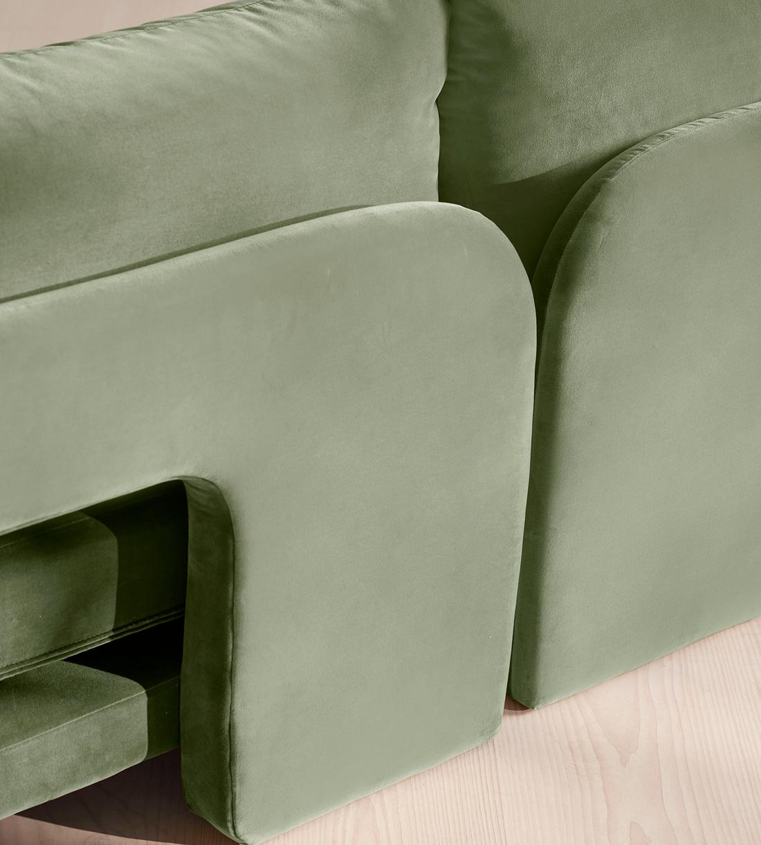 Odell Modular Sofa - Corner Sofa - Velvet - Seafoam - UK - Images - Image 6