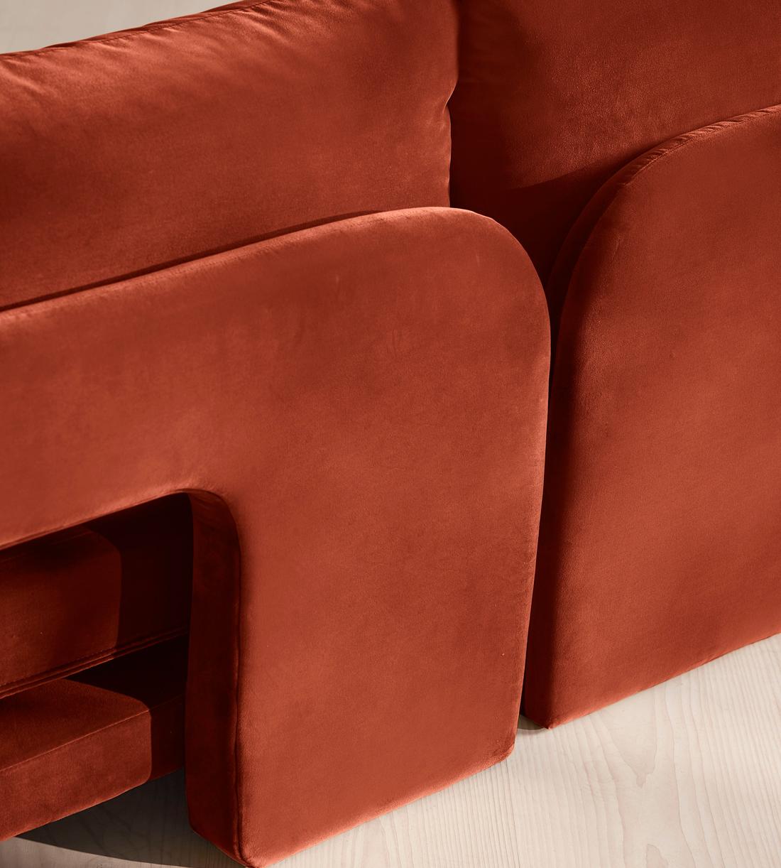 Odell Deeper Sit Modular Sofa - Corner Sofa - Velvet Rust UK - Images - Image 5