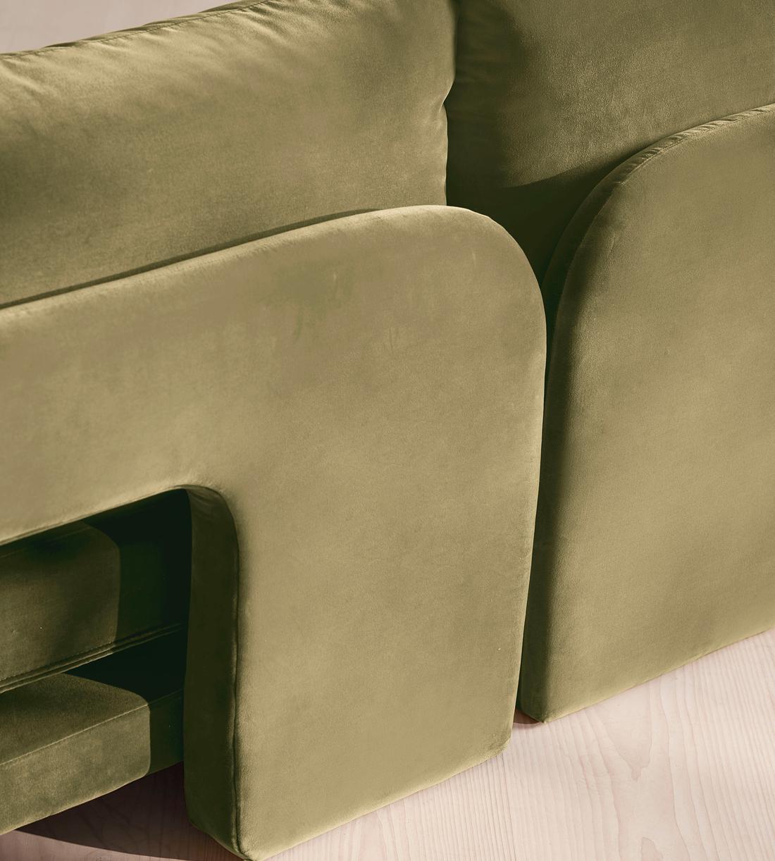 Odell Deeper Sit Modular Sofa - Corner Sofa - Velvet Lichen UK - Images - Image 5