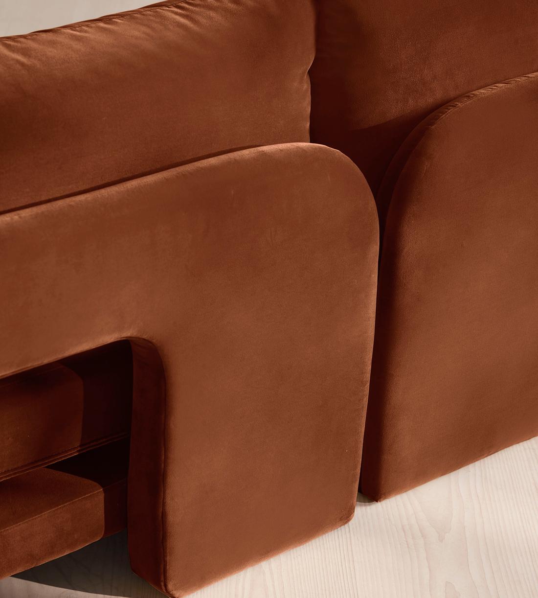 Odell Modular Sofa - Corner Sofa - Velvet - Cinnamon - UK - Images - Image 5